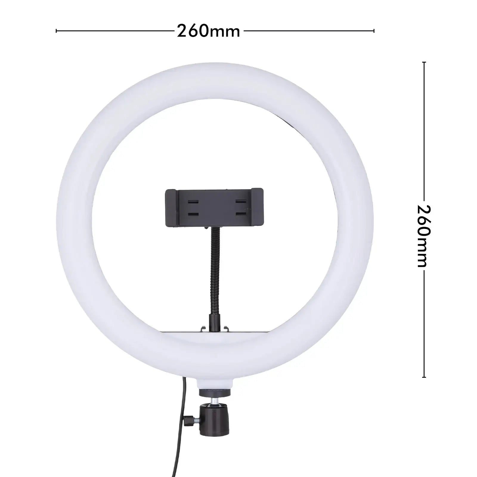 Arlec 26cm CCT ring light, professional lighting for makeup or streaming