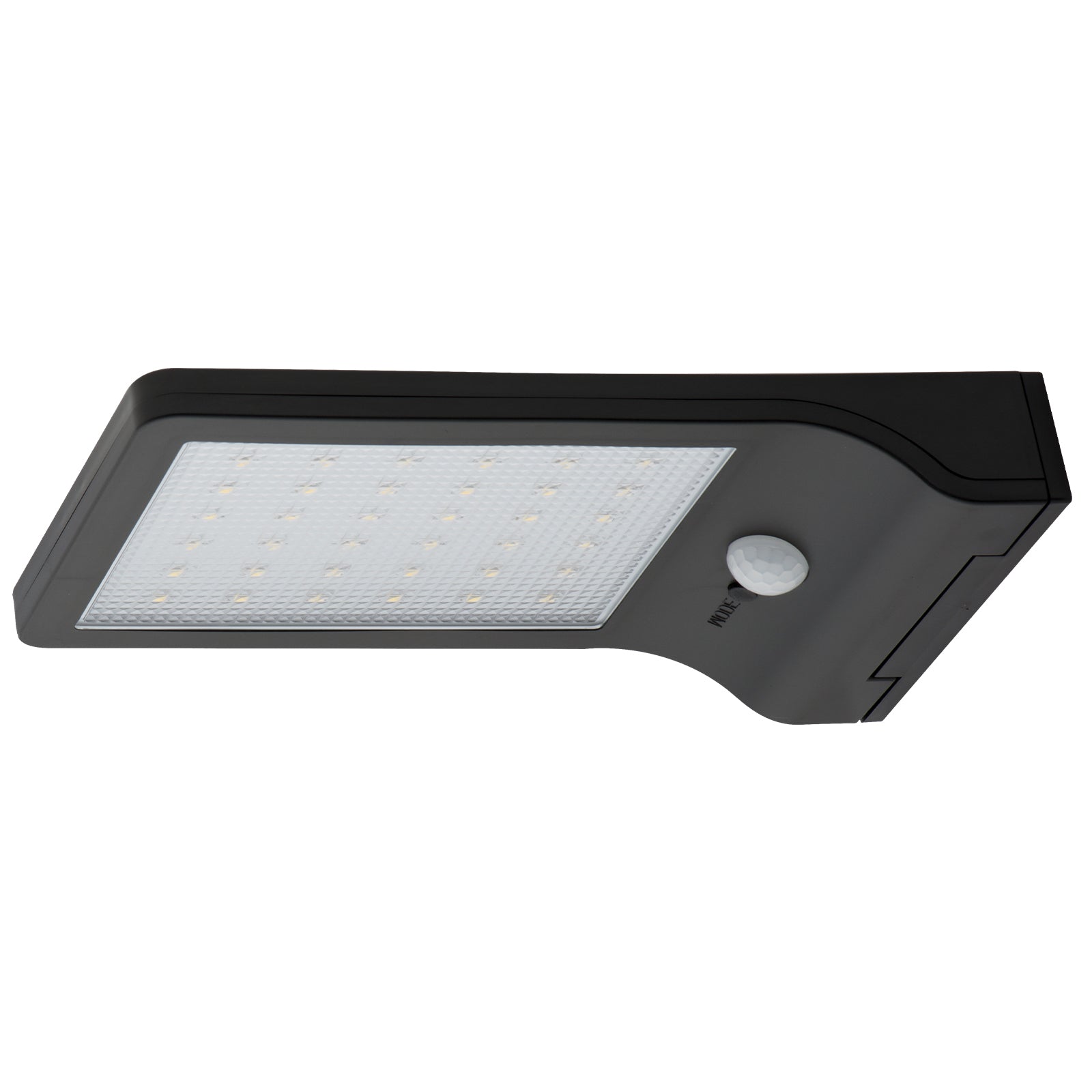 Arlec Black Ritter Sensor Solar Wall Light - solar powered light, motion sensor light, exterior wall light