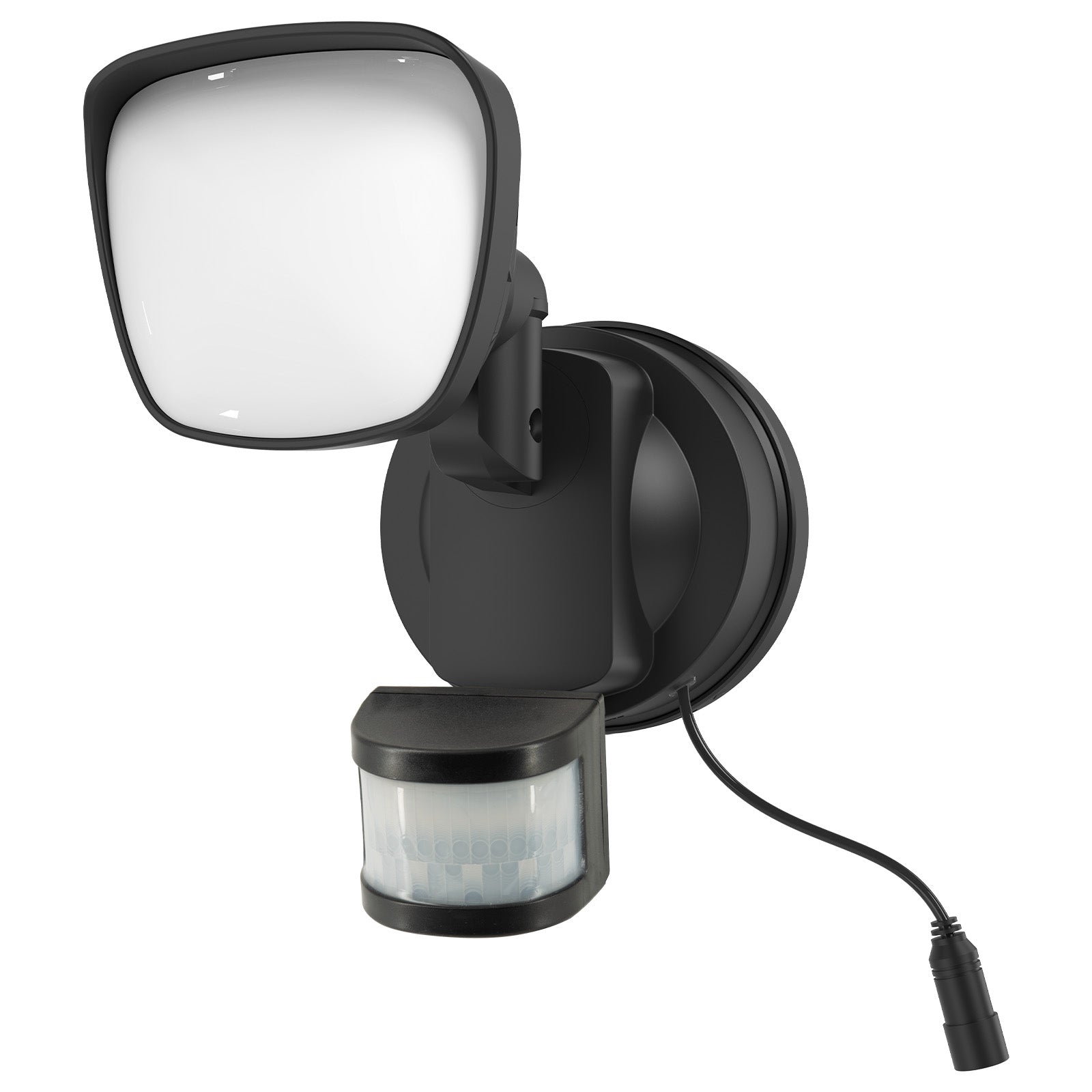 Arlec Surnia 500 lumen black solar hybrid floodlight – motion sensor outdoor light with 10m detection and IP44 rating