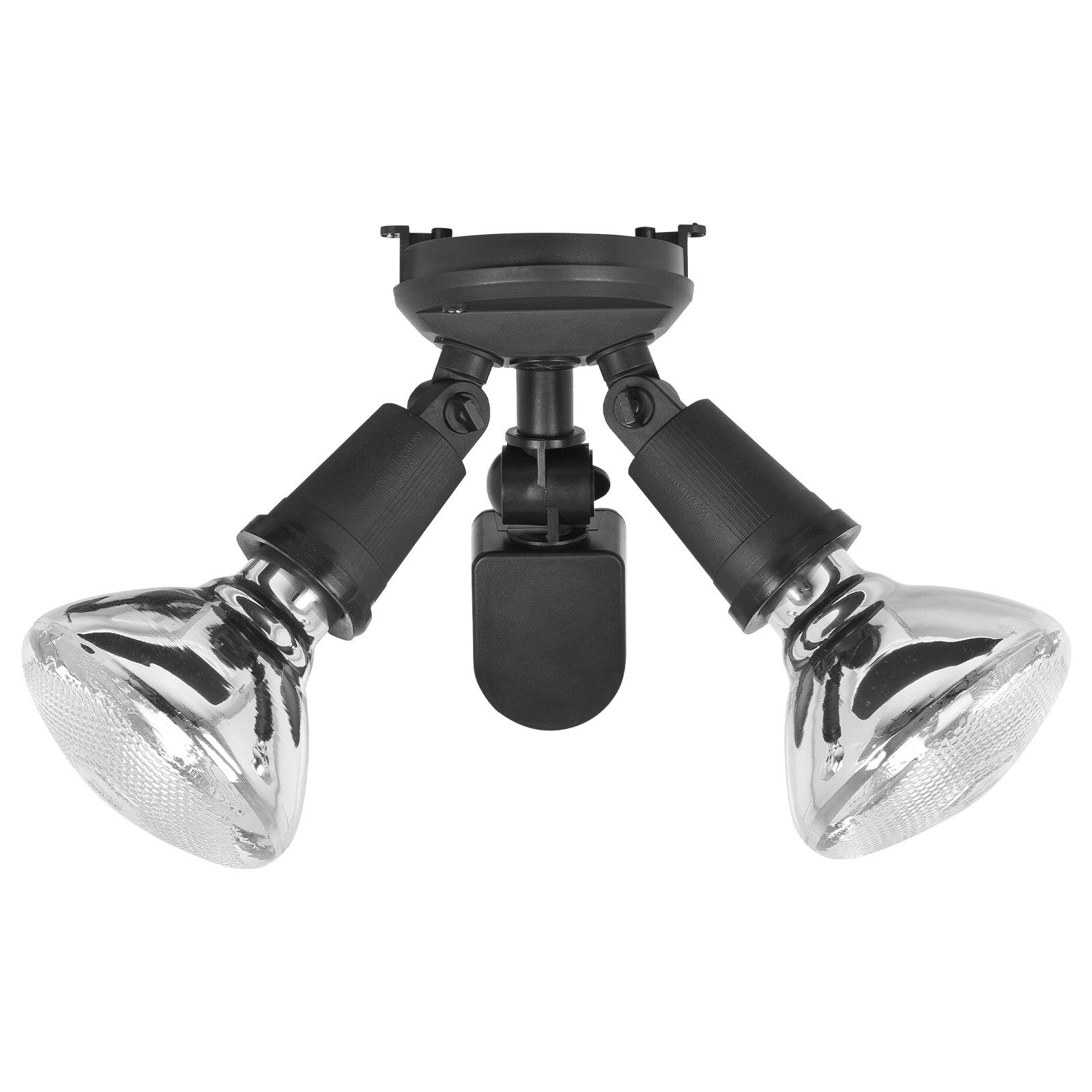 DIY twin security floodlight – outdoor light fixture for home safety (globes not included)