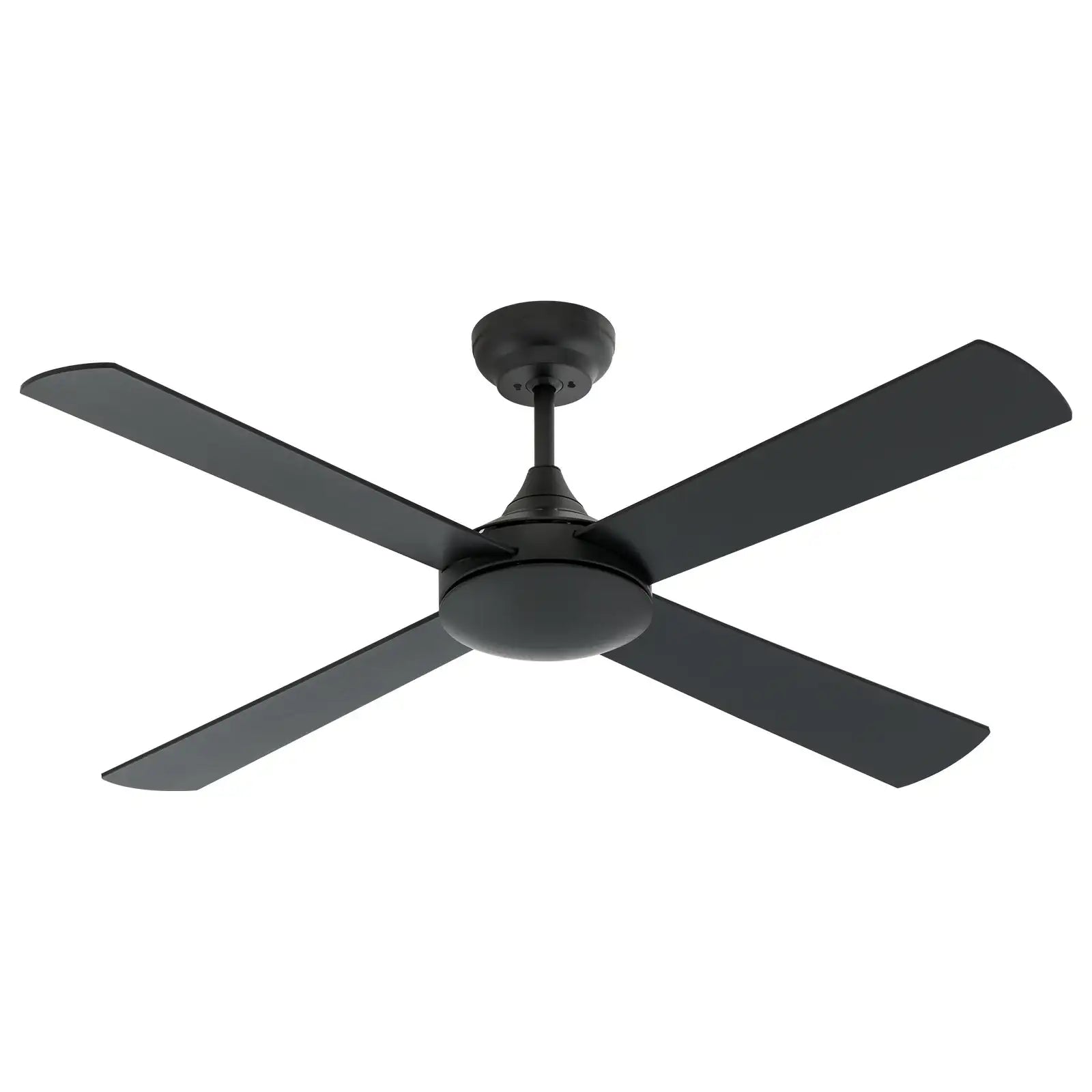 arlec 130cm boston II black fan – large ceiling fan with remote; stylish matte black ceiling fan; reversible quiet dc motor fan