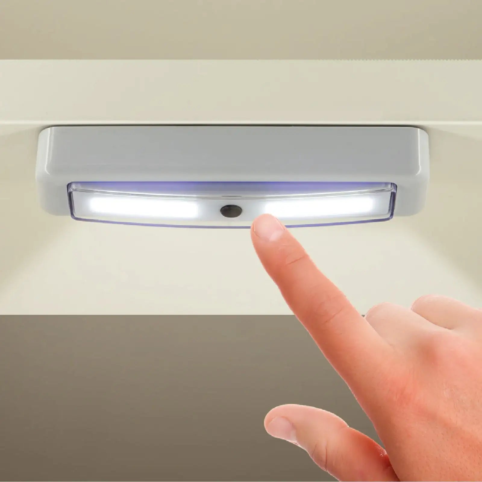 Arlec battery operated push light, COB LED strip for cupboards and kitchens, easy install light bar