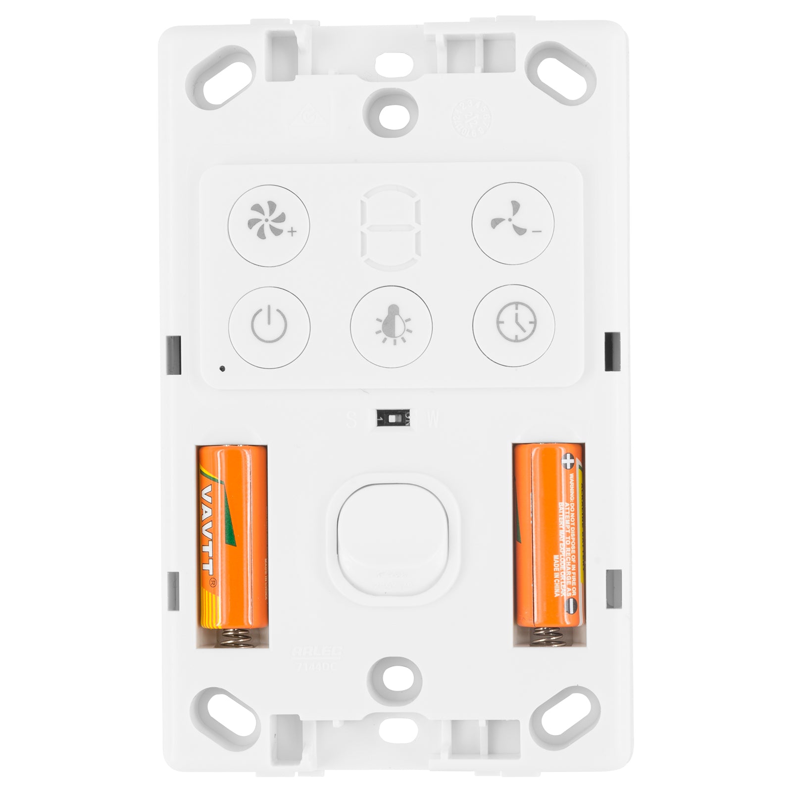 arlec dc ceiling fan wall controller – fan wall control for boston II; remote speed and light control panel; timer fan wall switch