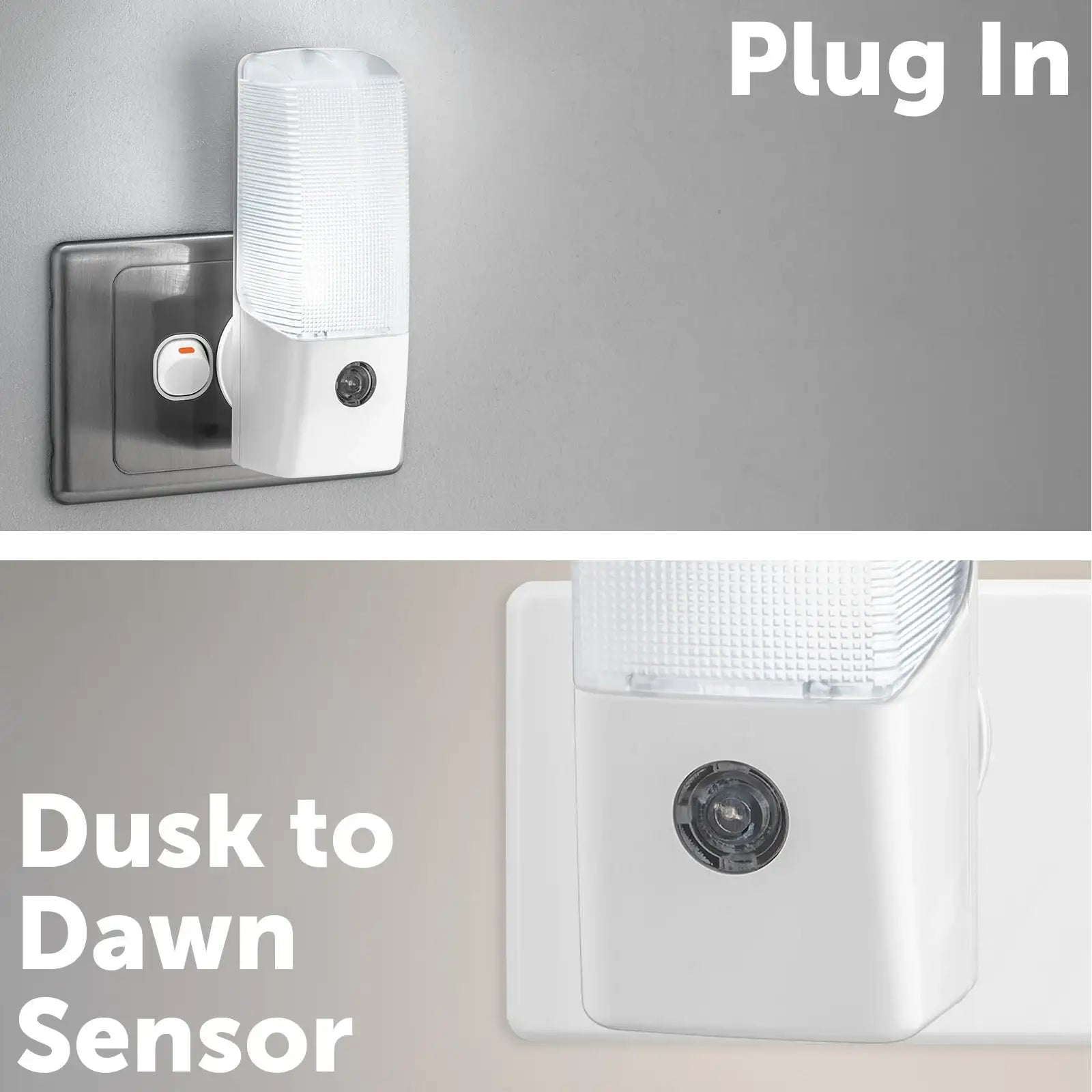 Arlec dusk to dawn LED plug-in night light with automatic sensor for soft lighting
