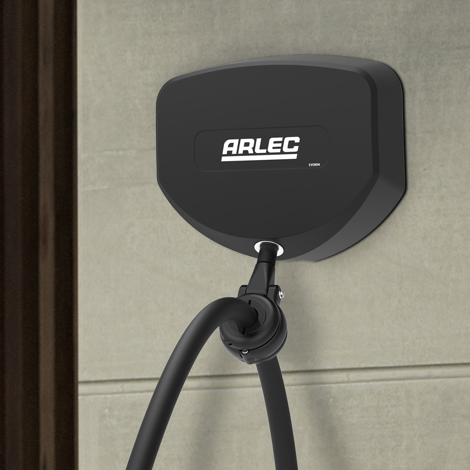Arlec EV Charging Cable Retractor for electric vehicle cable management, wall-mountable, anti-tangle design