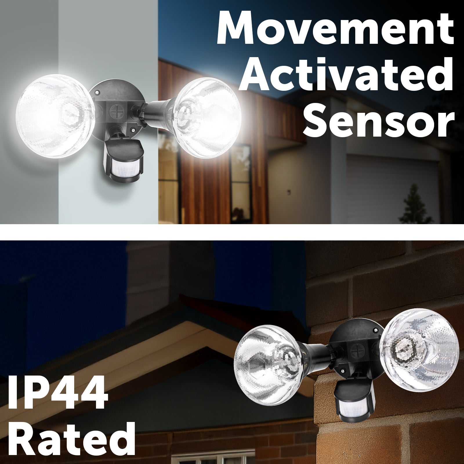 Arlec Enodia 150W twin security floodlight with sensor – high-power motion sensor light for outdoor spaces