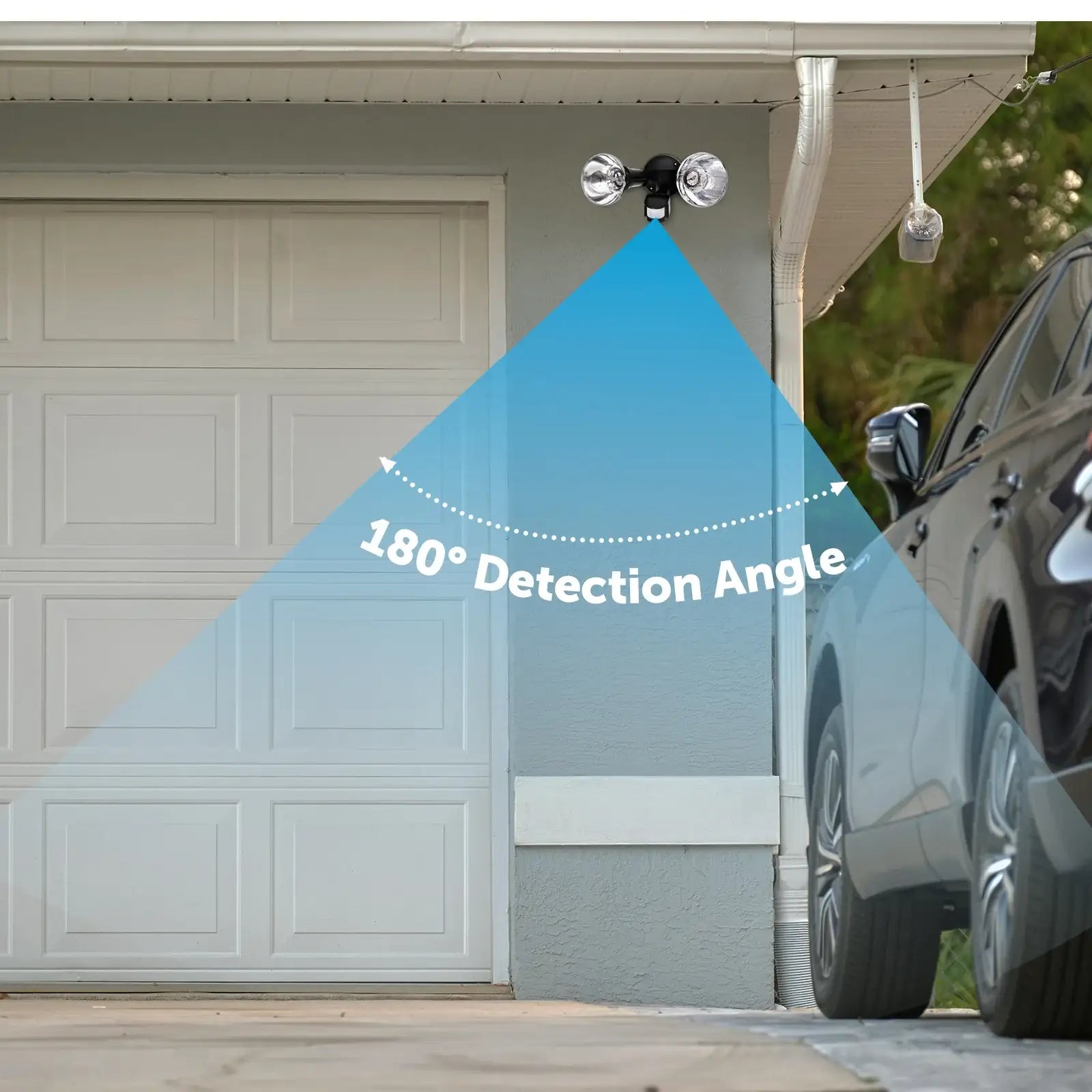 Arlec Enodia 150W twin security floodlight with sensor – high-power motion sensor light for outdoor spaces