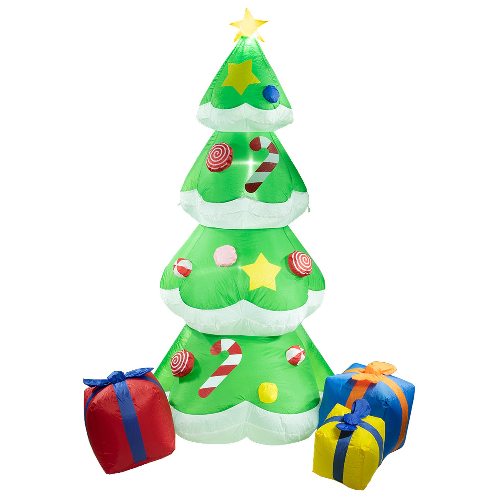 Arlec 1.8m inflatable LED Christmas tree β festive low voltage outdoor decoration with self-inflating polyester build