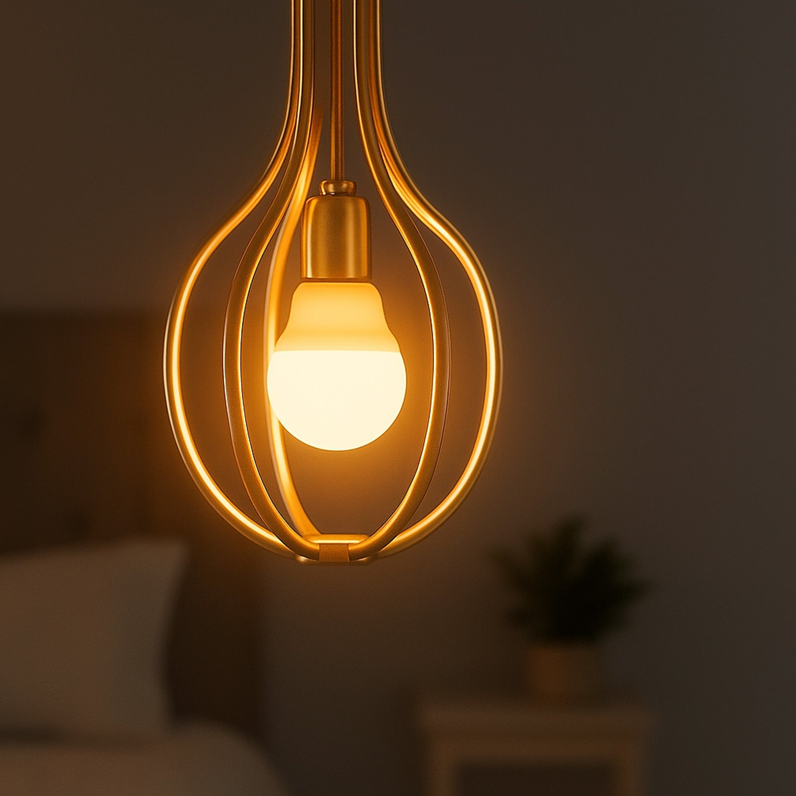 Arlec 4W warm white fancy round SES smart globe – app-controlled Wi-Fi LED bulb