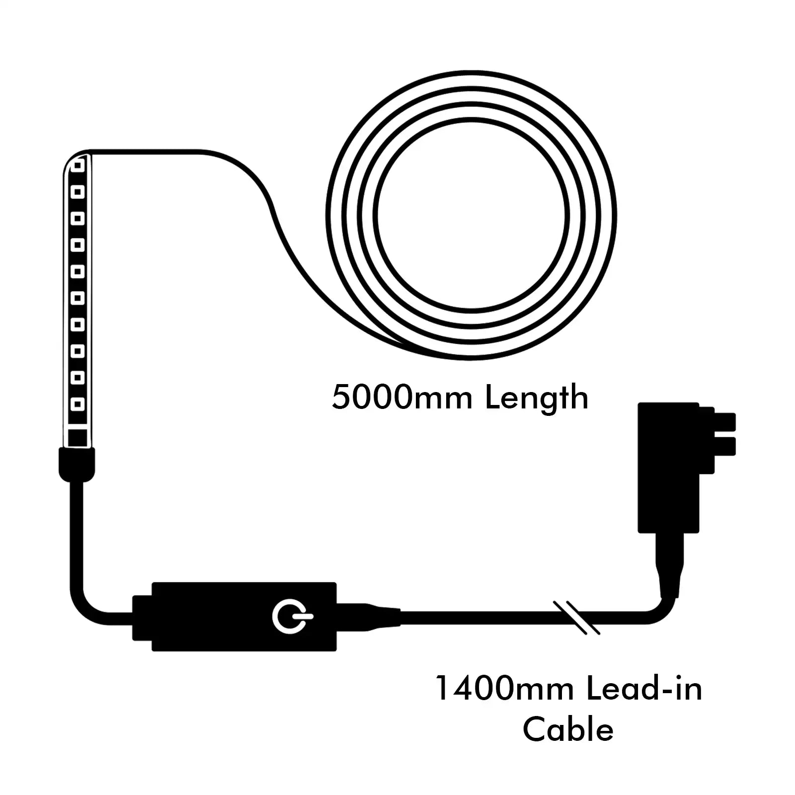 Arlec 5m RGB strip light with smart Razer Chroma integration, Grid Connect