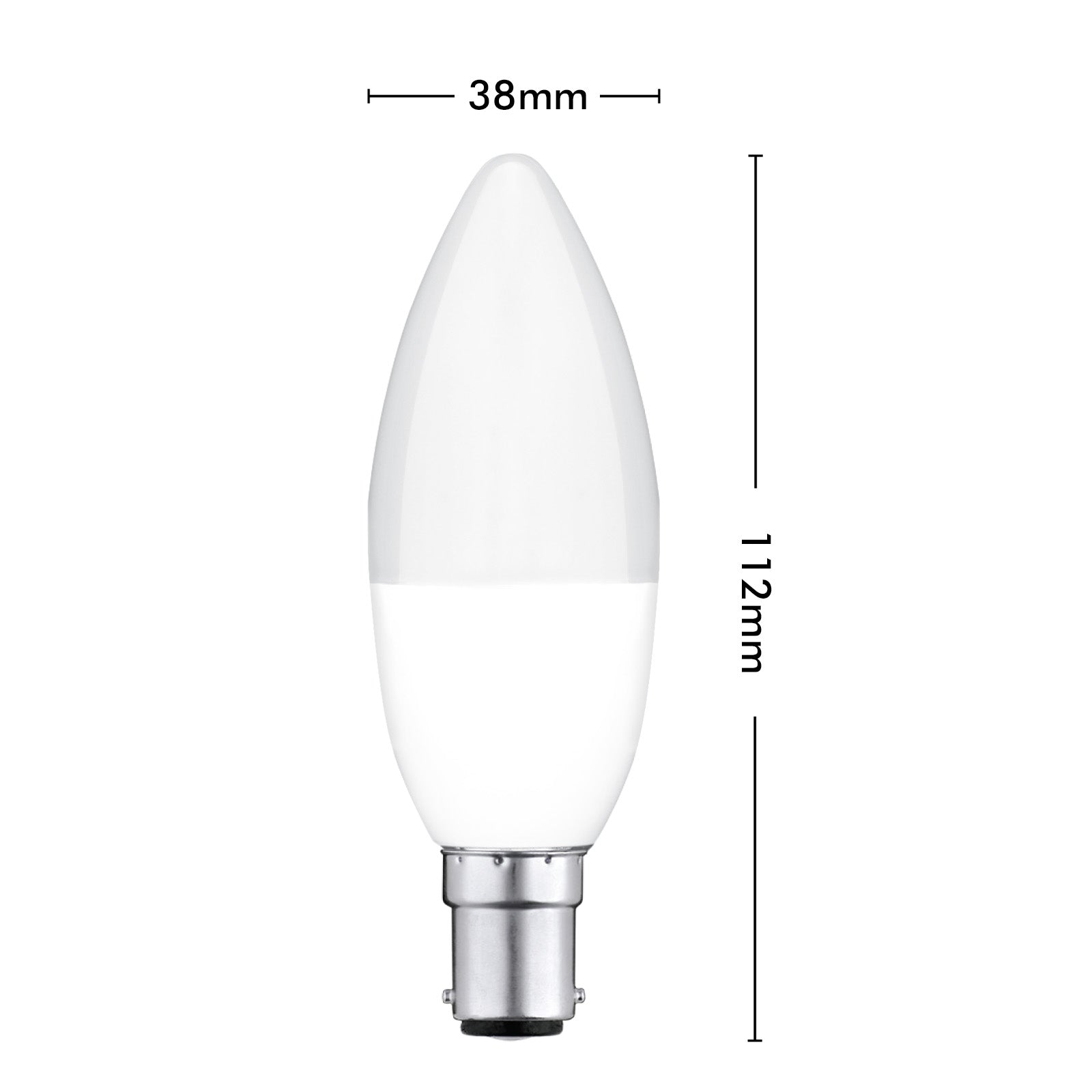 B15 RGB smart candle globe with CCT, app control, compatible with Alexa, Google Assistant, and Grid Connect