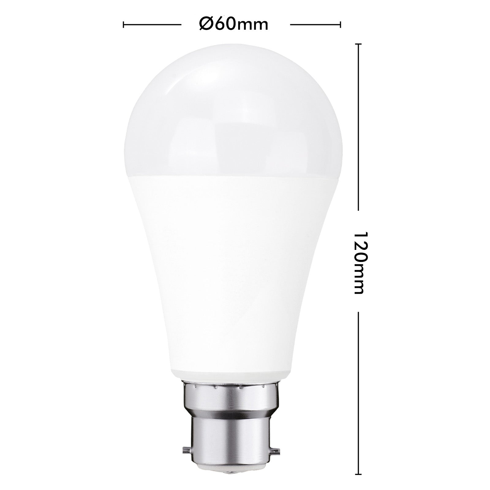Smart B22 CCT LED globe with adjustable white light, 1050 lumens brightness, and Grid Connect app control