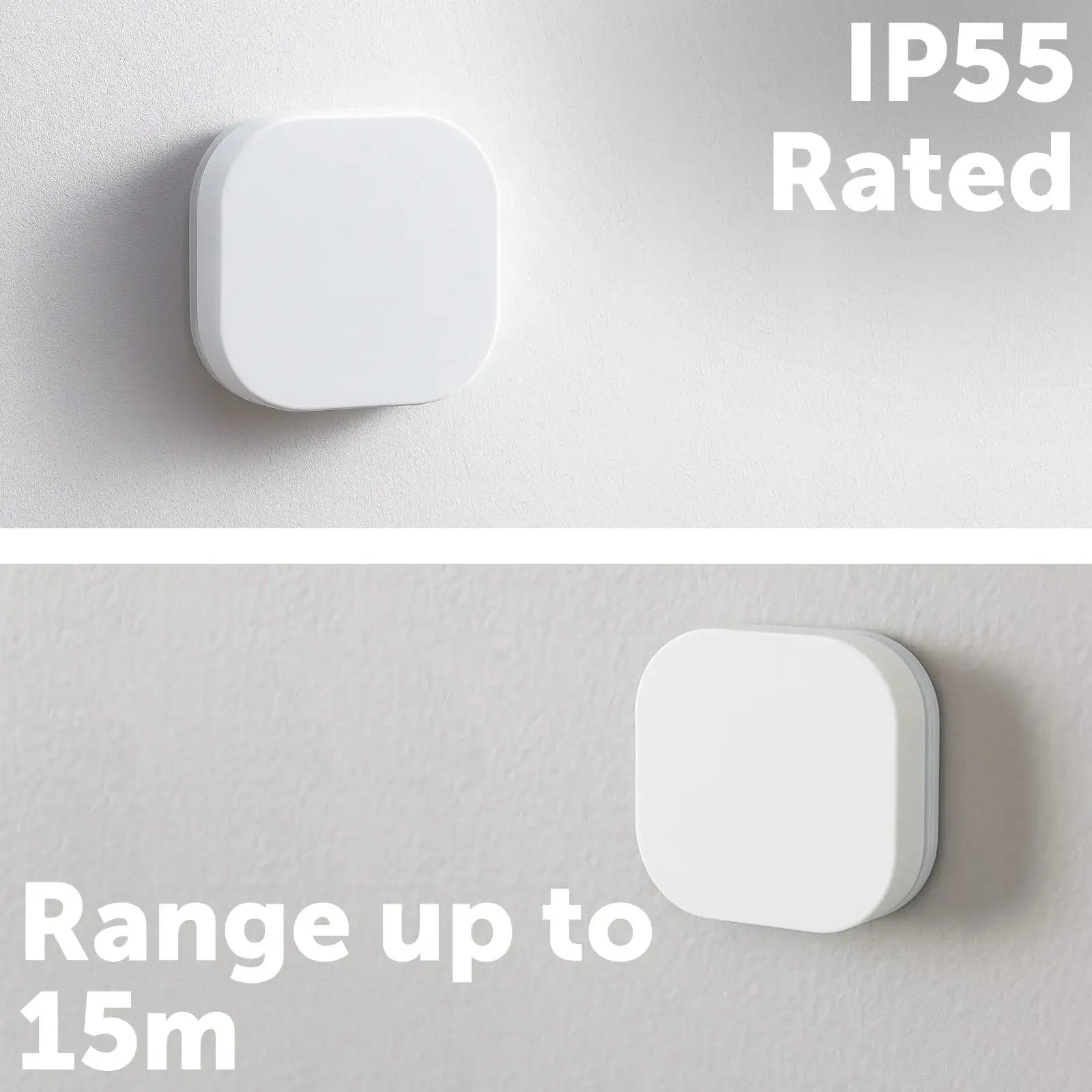 Smart home control button with IP55 rating, Grid Connect automation, works with Bluetooth hub, Alexa, Google