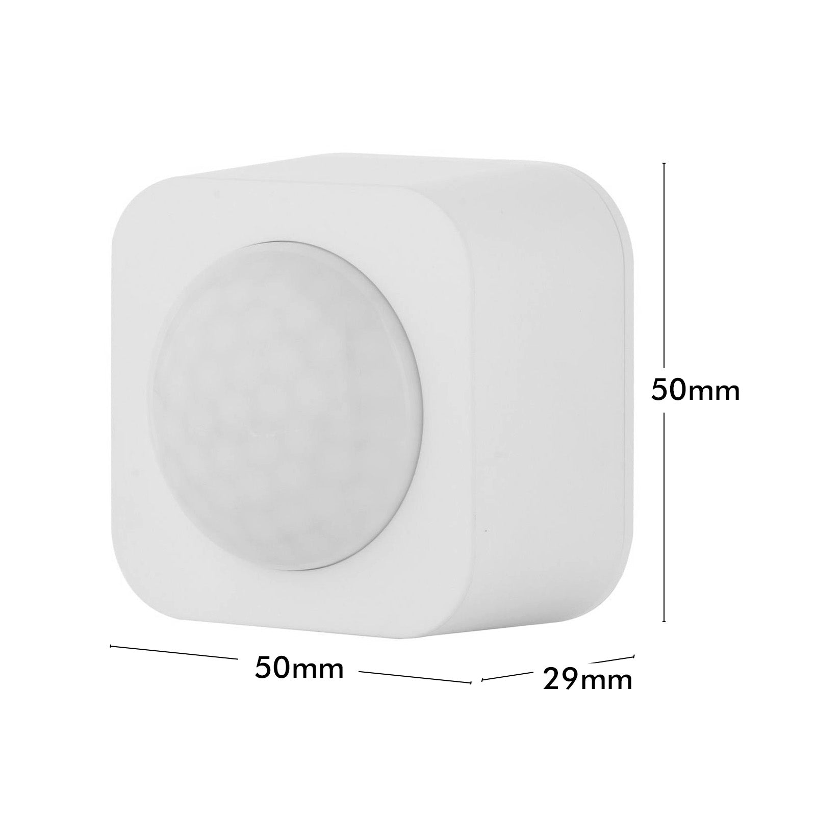 Smart home motion sensor with 15m range, Wi-Fi connected automation, works with Grid Connect, Alexa, Google