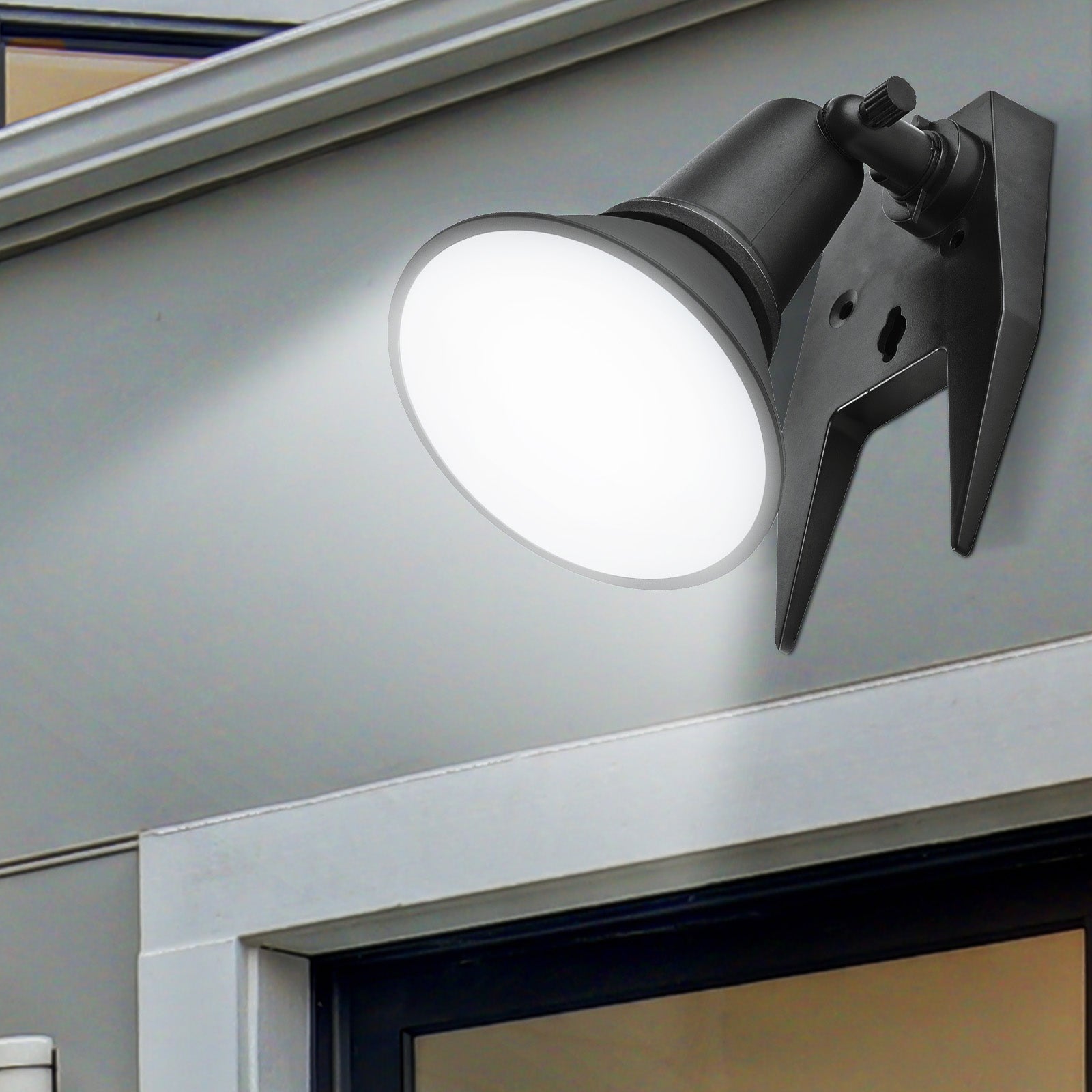 Smart PAR38 LED globe with E27 base, 1350 lumens brightness, CCT adjustment, and app-controlled scheduling