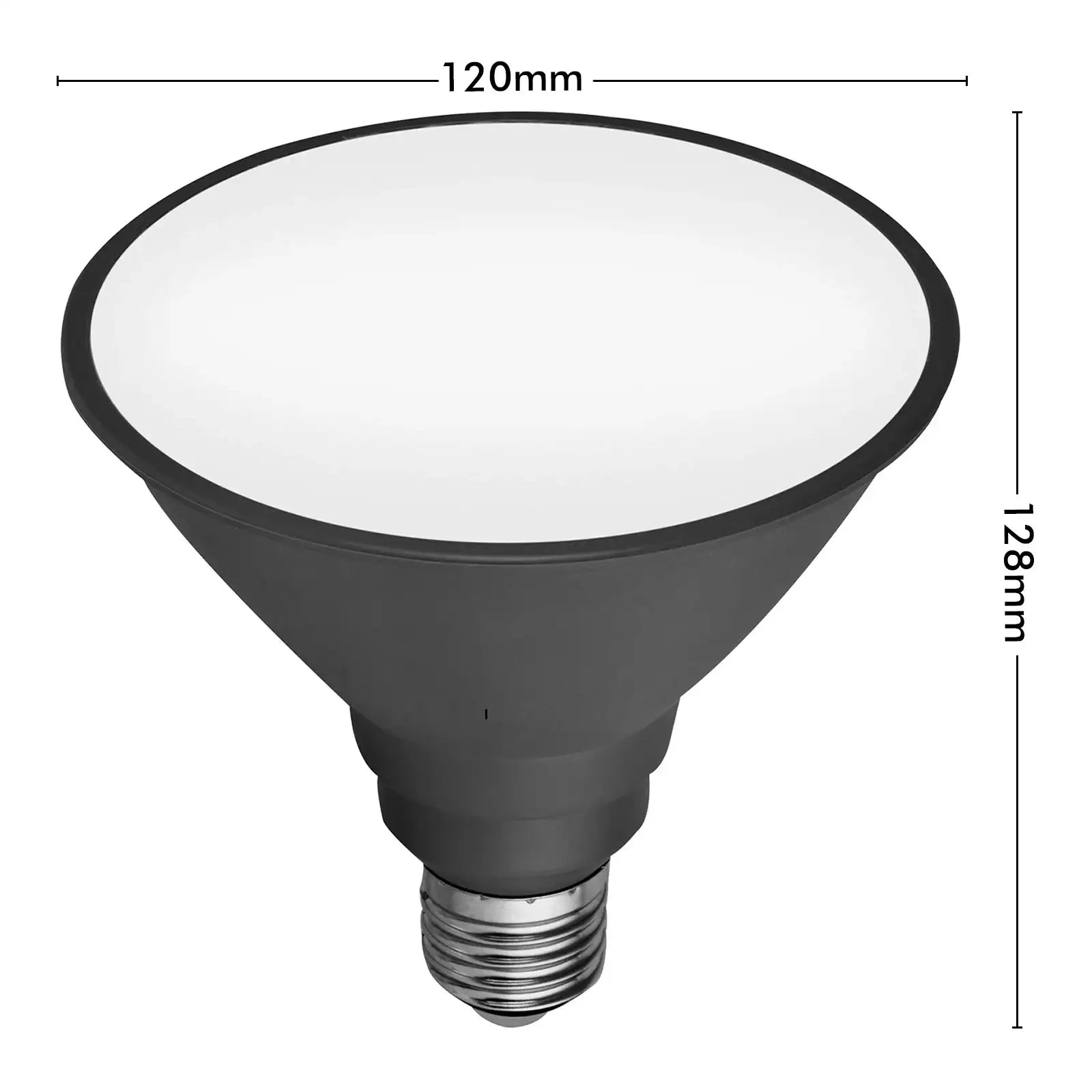 Smart PAR38 LED globe with E27 base, 1350 lumens brightness, CCT adjustment, and app-controlled scheduling