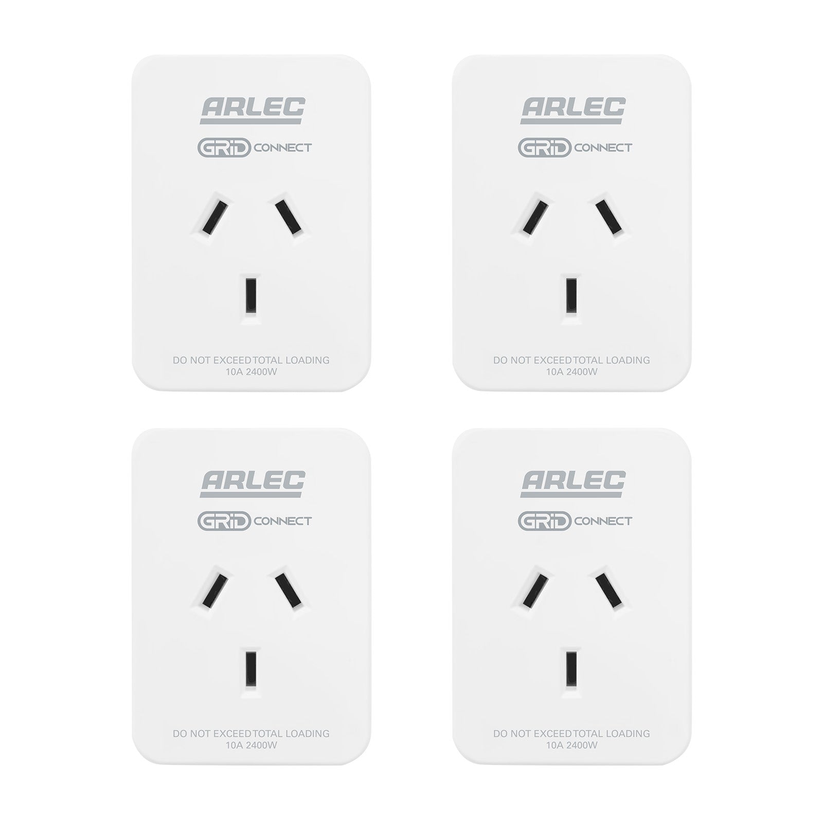 Arlec Grid Connect Smart Socket with Energy Meter 4 Pack for smart home control