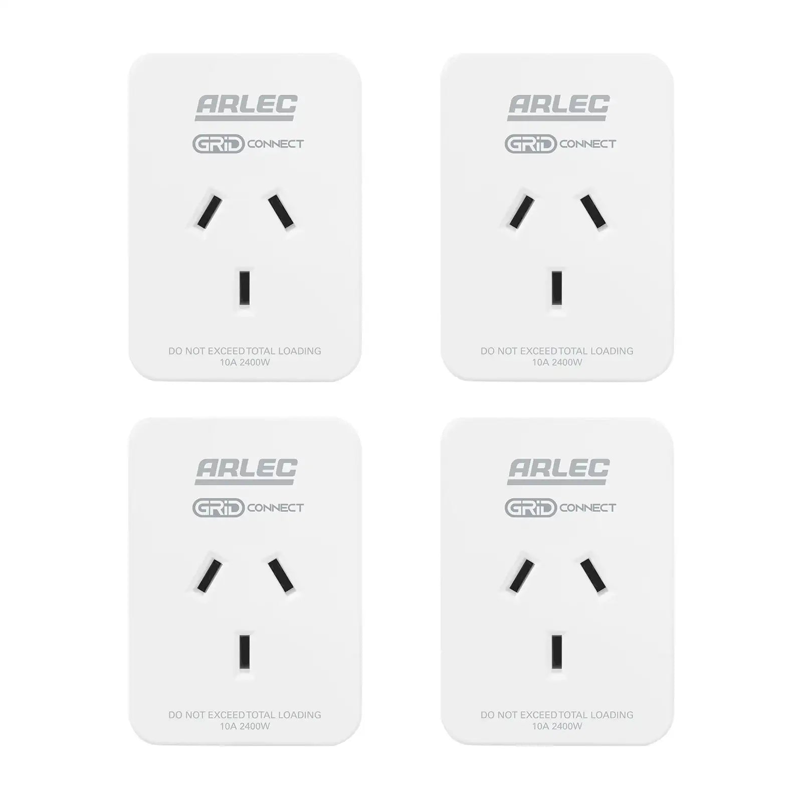 Arlec Grid Connect Smart Socket with Energy Meter 4 Pack for smart home control