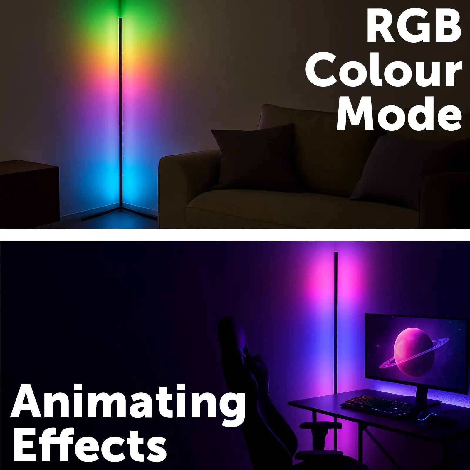 RGB corner light with Razer Chroma sync, smart control via Grid Connect