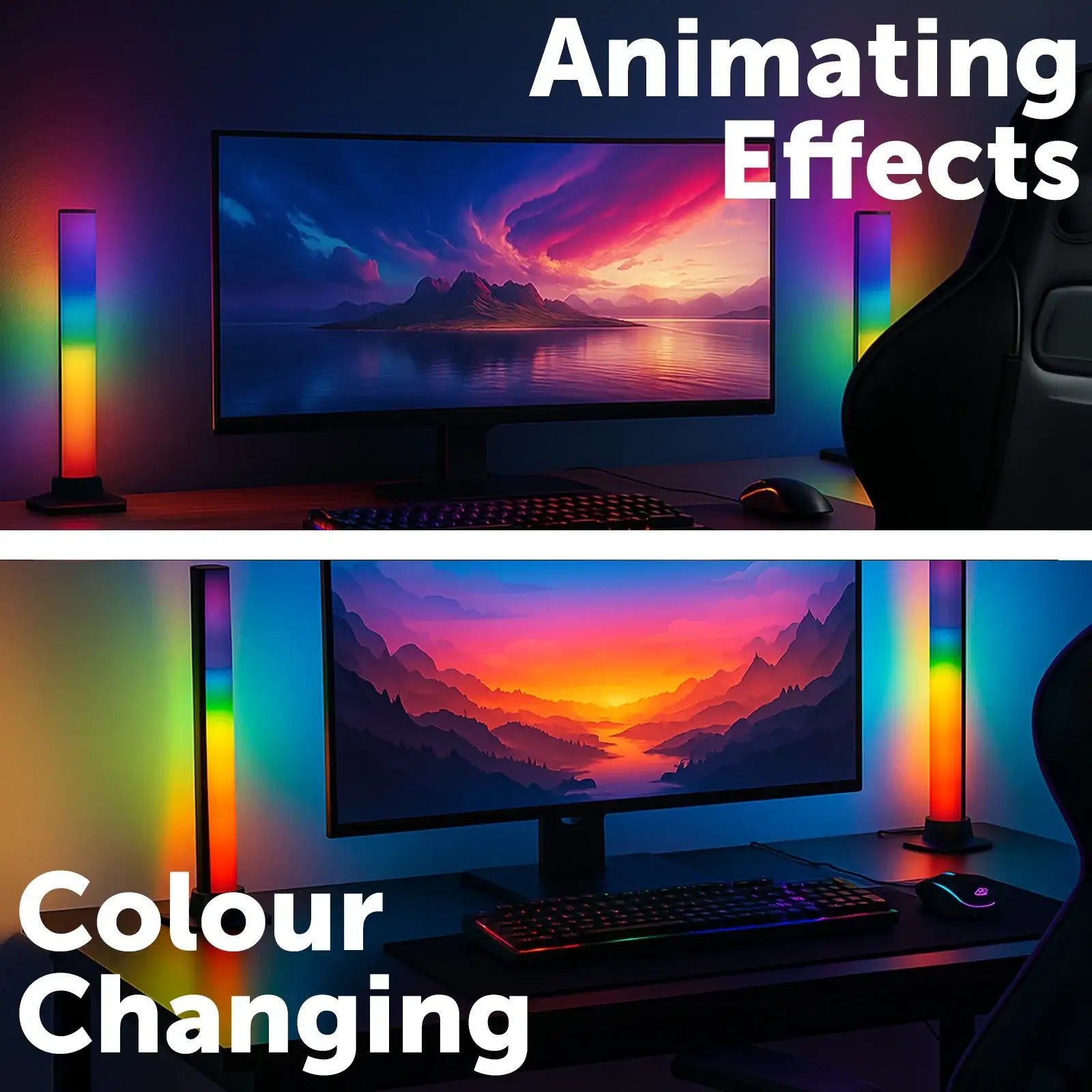 Arlec RGB smart desk lights twin pack, Razer Chroma compatible lighting