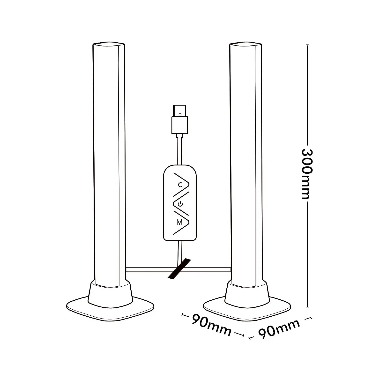 Arlec RGB smart desk lights twin pack, Razer Chroma compatible lighting