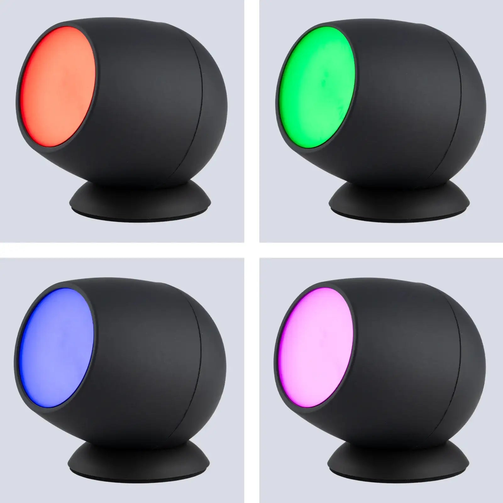 Smart tabletop spotlight with RGB and white LEDs, USB powered, Wi-Fi app control, Google and Alexa compatible