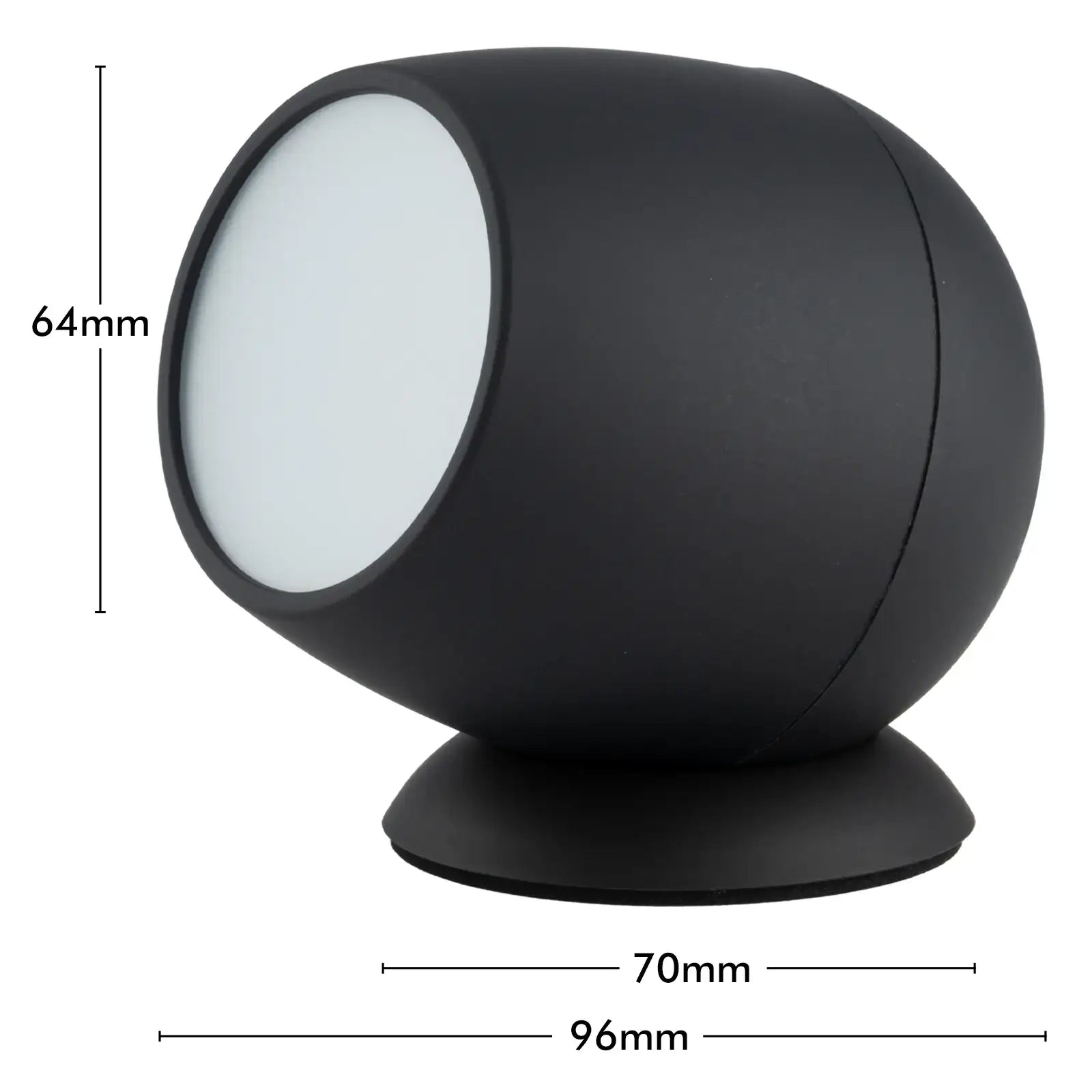 Smart tabletop spotlight with RGB and white LEDs, USB powered, Wi-Fi app control, Google and Alexa compatible