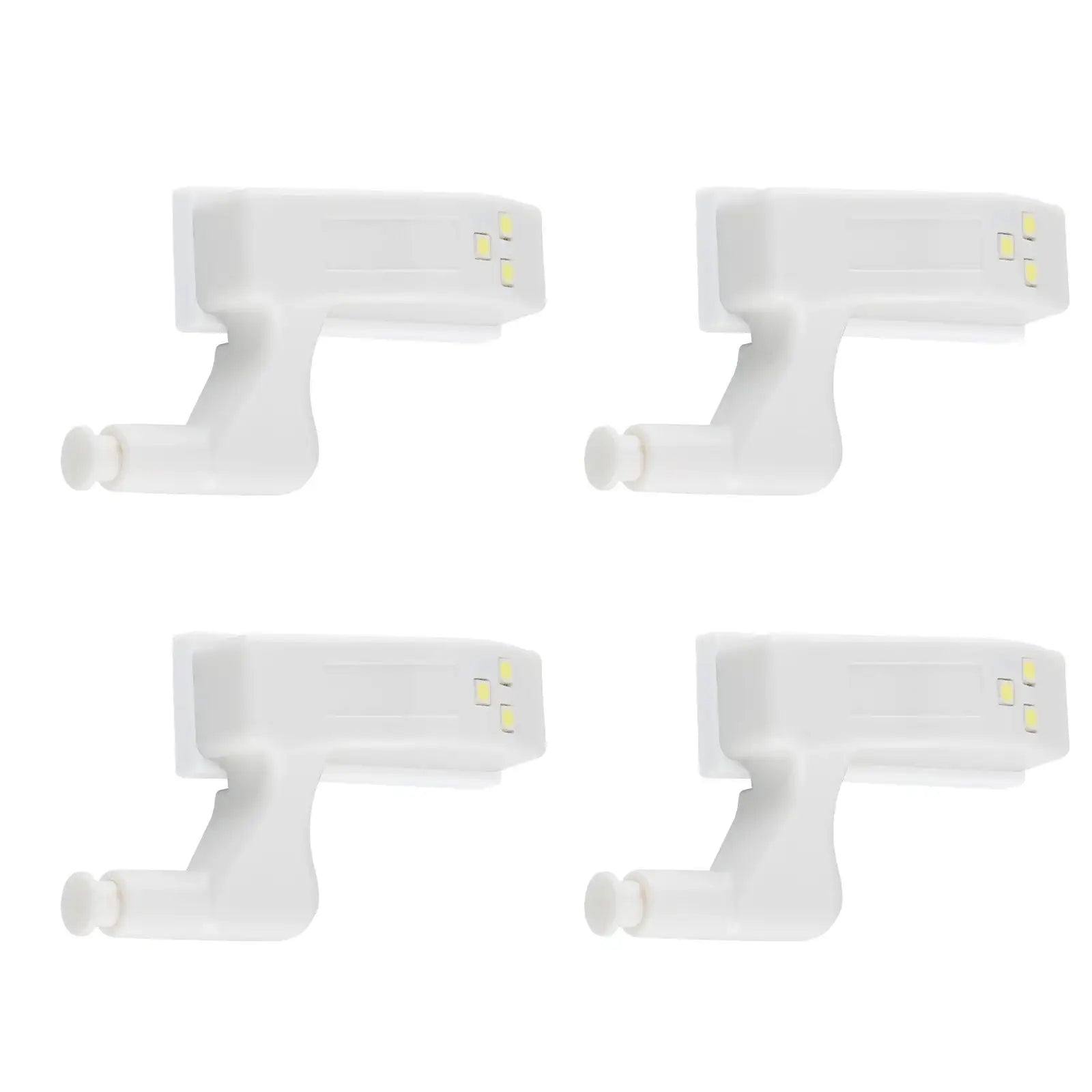 Arlec cupboard hinge lights 4-pack, battery powered LED for cabinets, motion sensor light