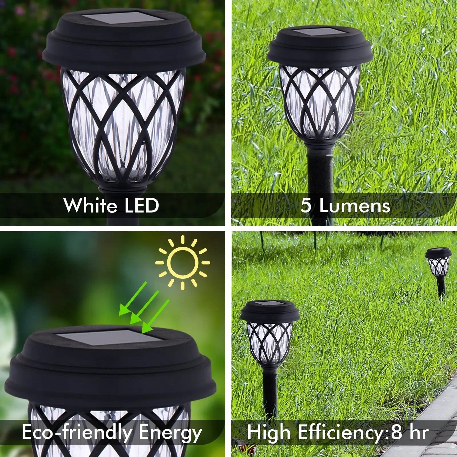 Arlec LED solar garden path light – 5 lumen dusk-to-dawn lighting for walkways with IP44 rating