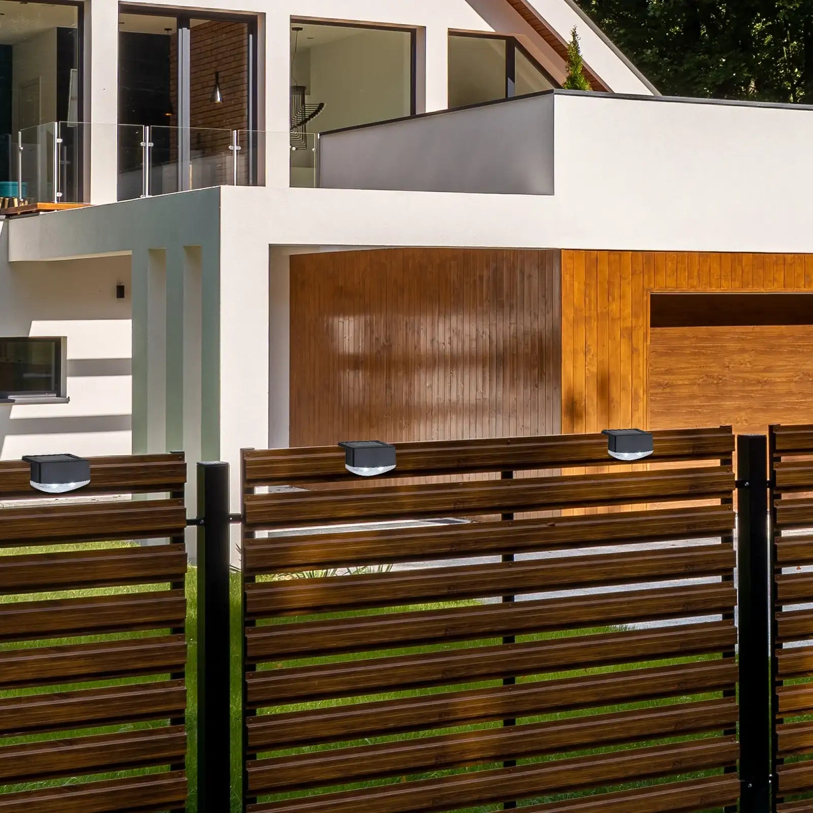 Arlec LED Solar Fence Light - 4 Pack - solar powered light, energy efficient LED