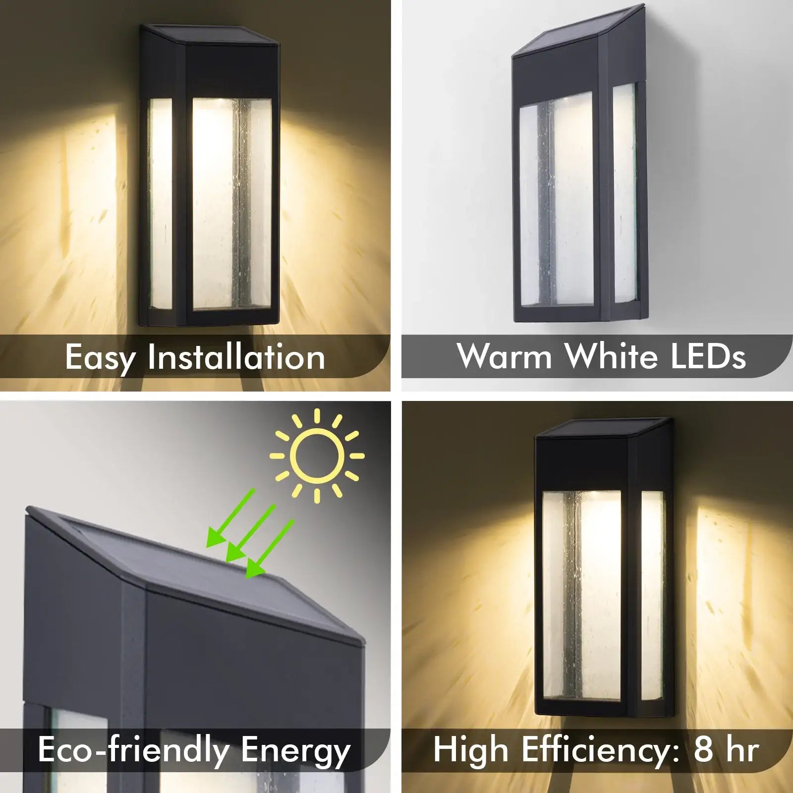 Arlec LED Vintage Glass Effect Accent Solar Light - solar powered light, energy efficient LED