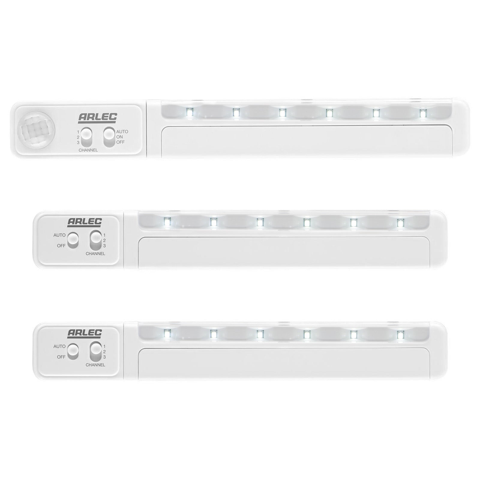Arlec wireless linkable LED sensor light kit, battery-powered motion-activated lighting