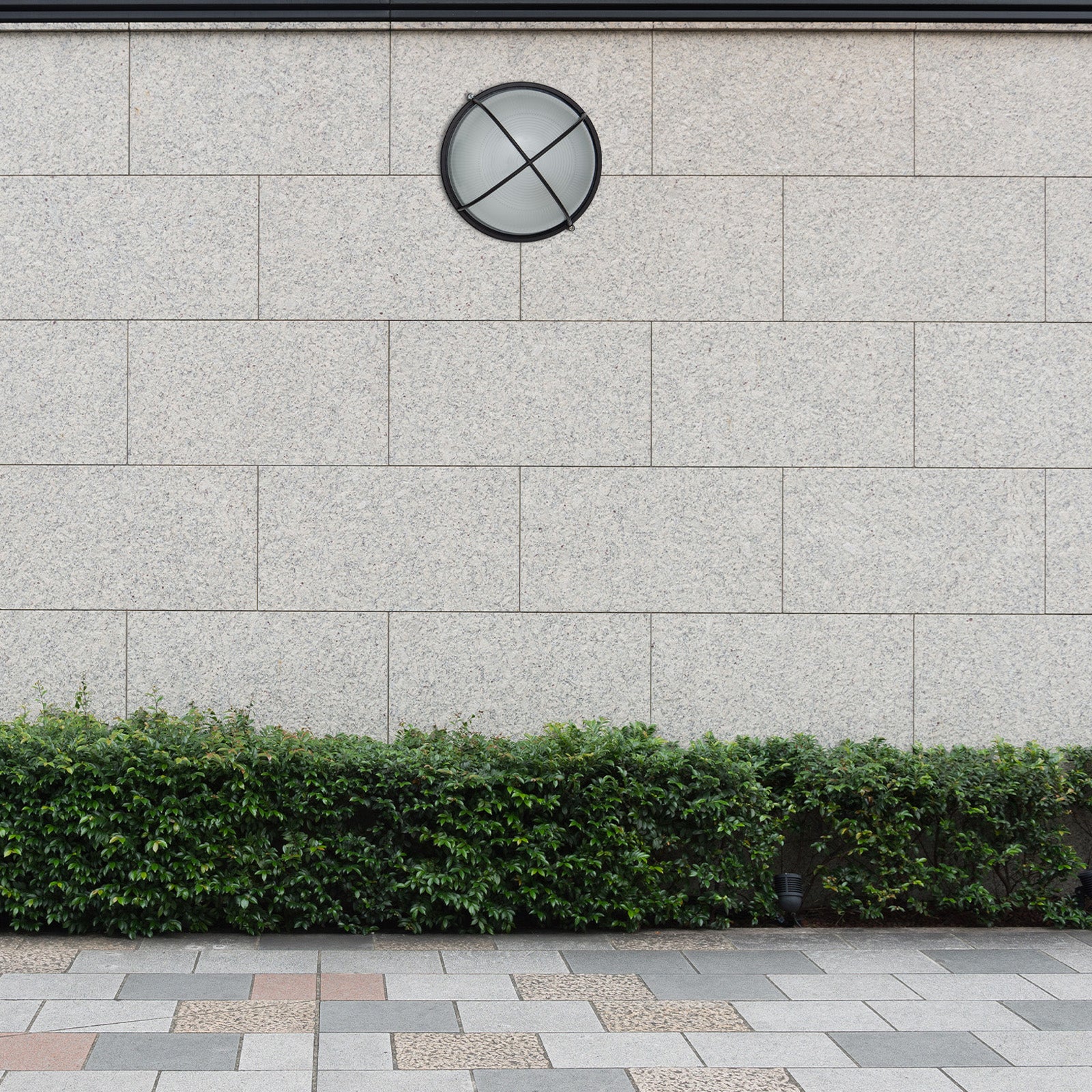 Arlec Large Kent Aluminium Bunker Light - bunker wall light