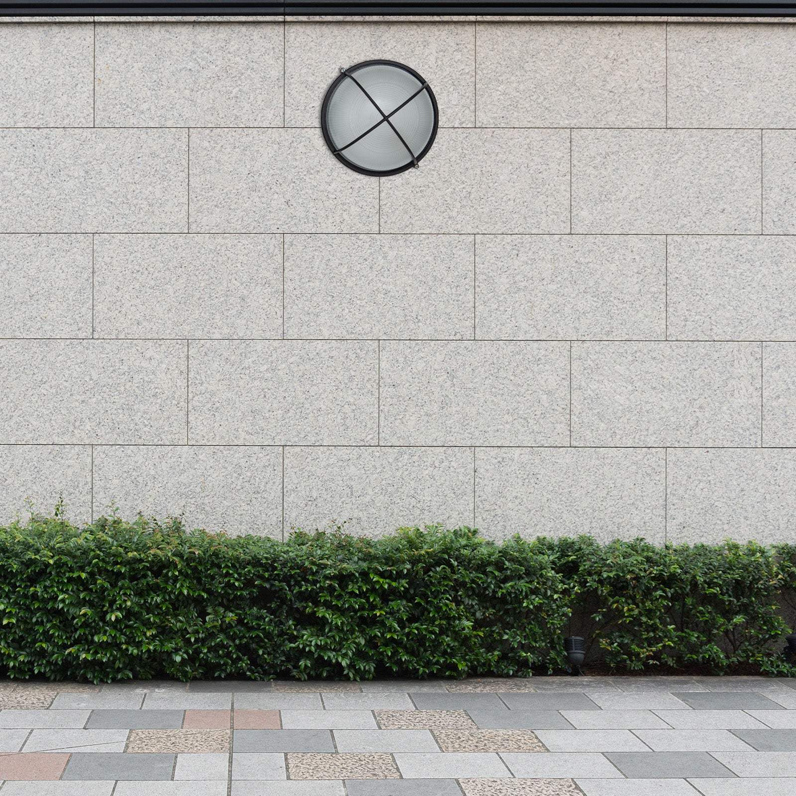 Arlec Large Kent Aluminium Bunker Light - bunker wall light