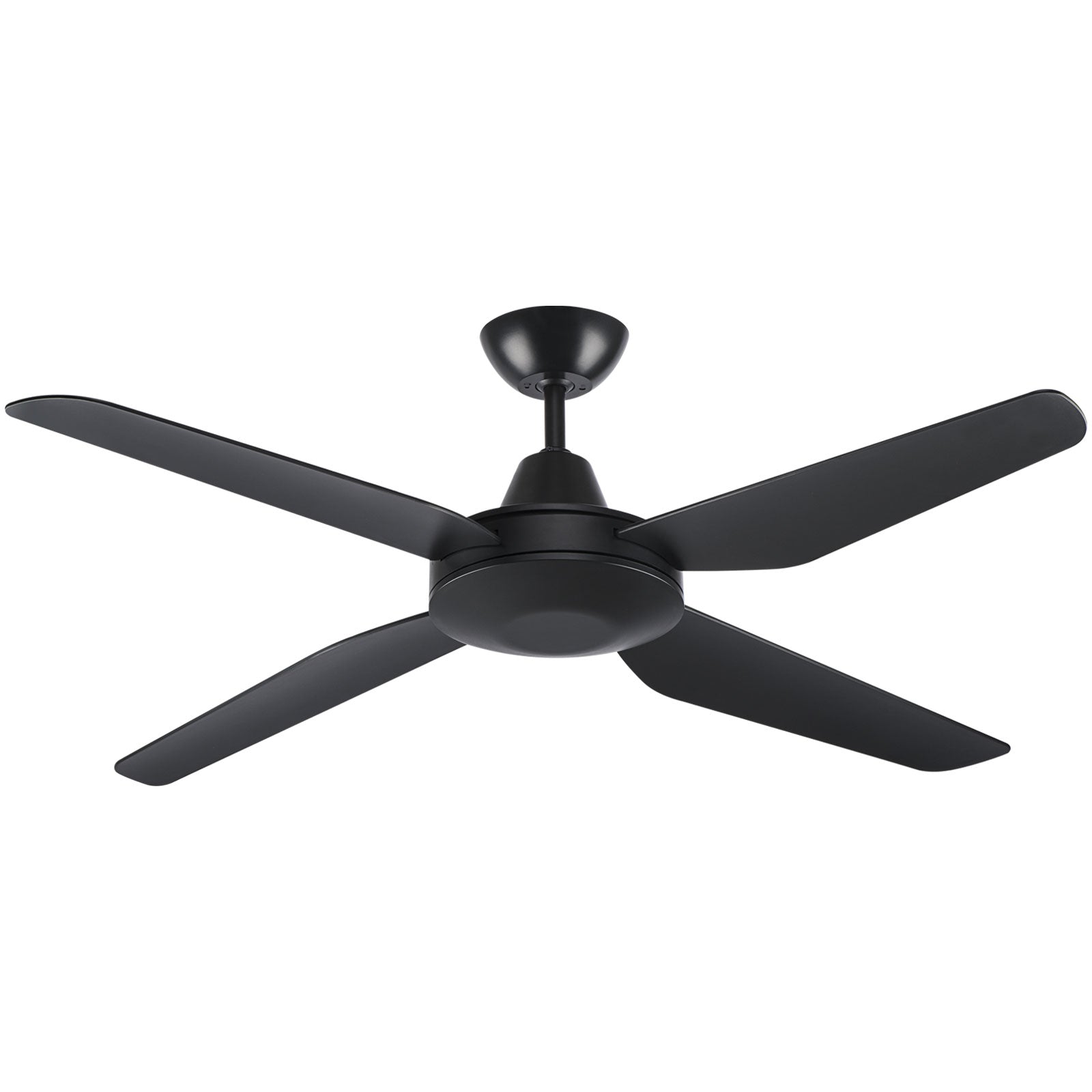 Arlec 130cm black smart ceiling fan with LED light and 6-speed remote