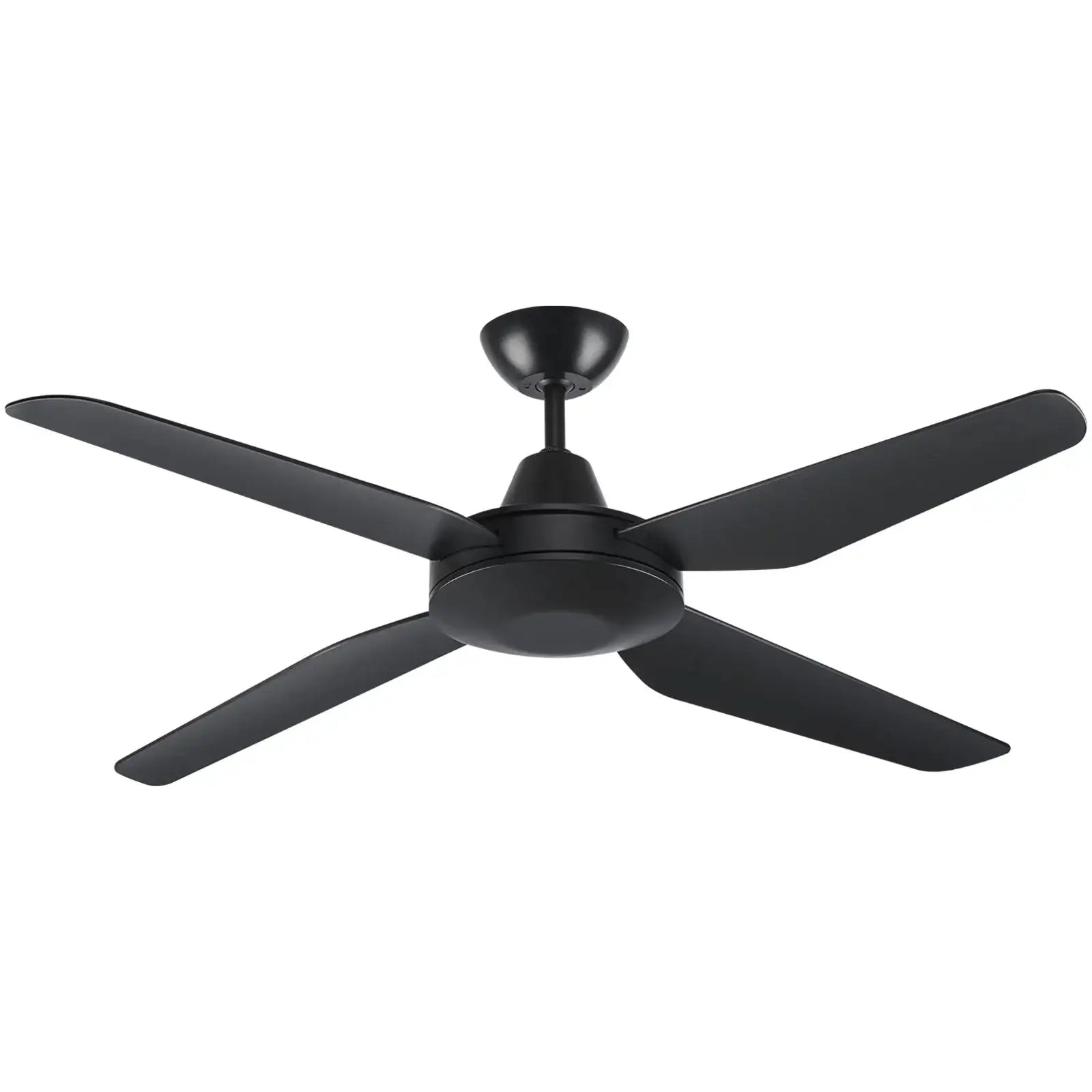 Arlec 130cm black smart ceiling fan with LED light and 6-speed remote