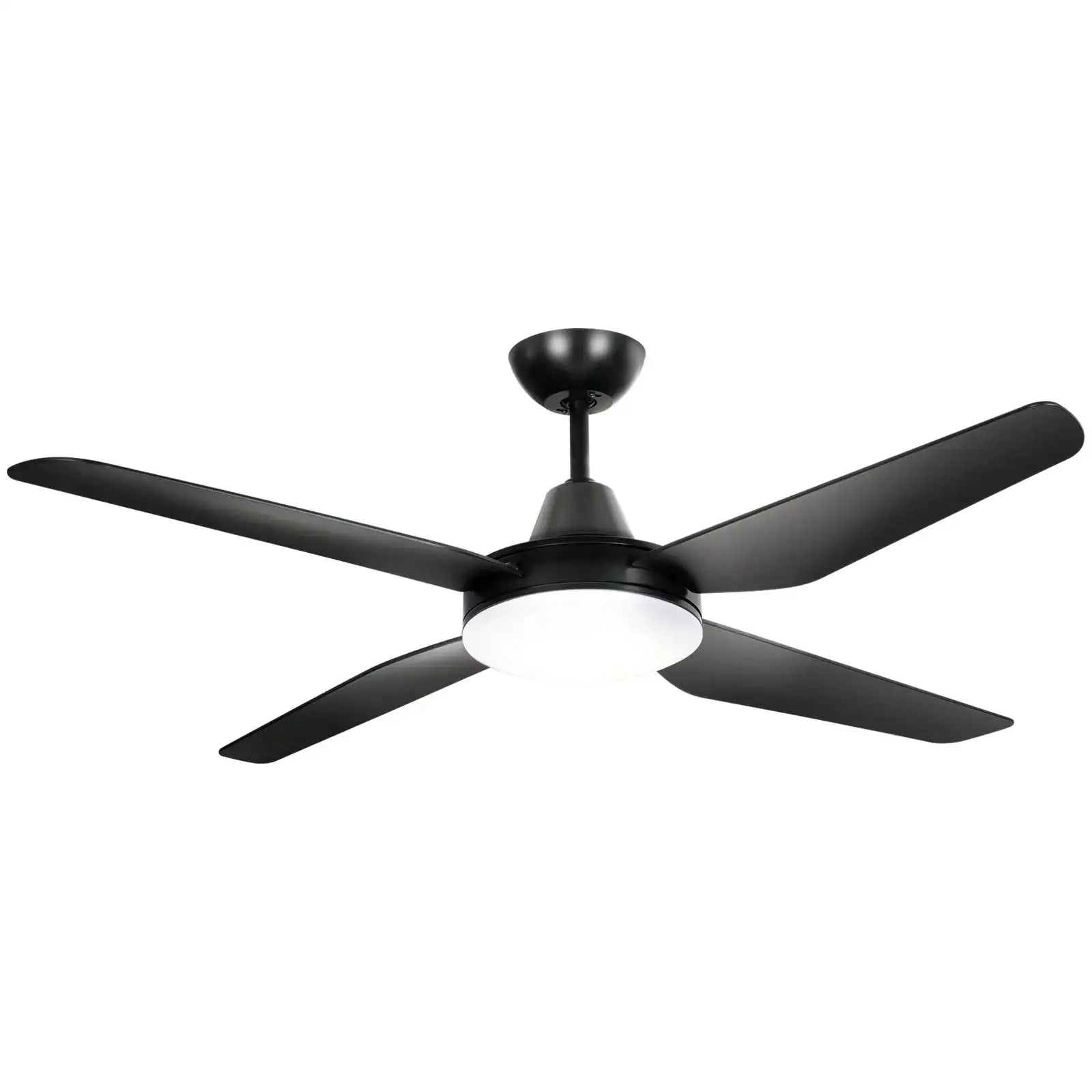 Arlec 130cm smart black ceiling fan with LED light and app control