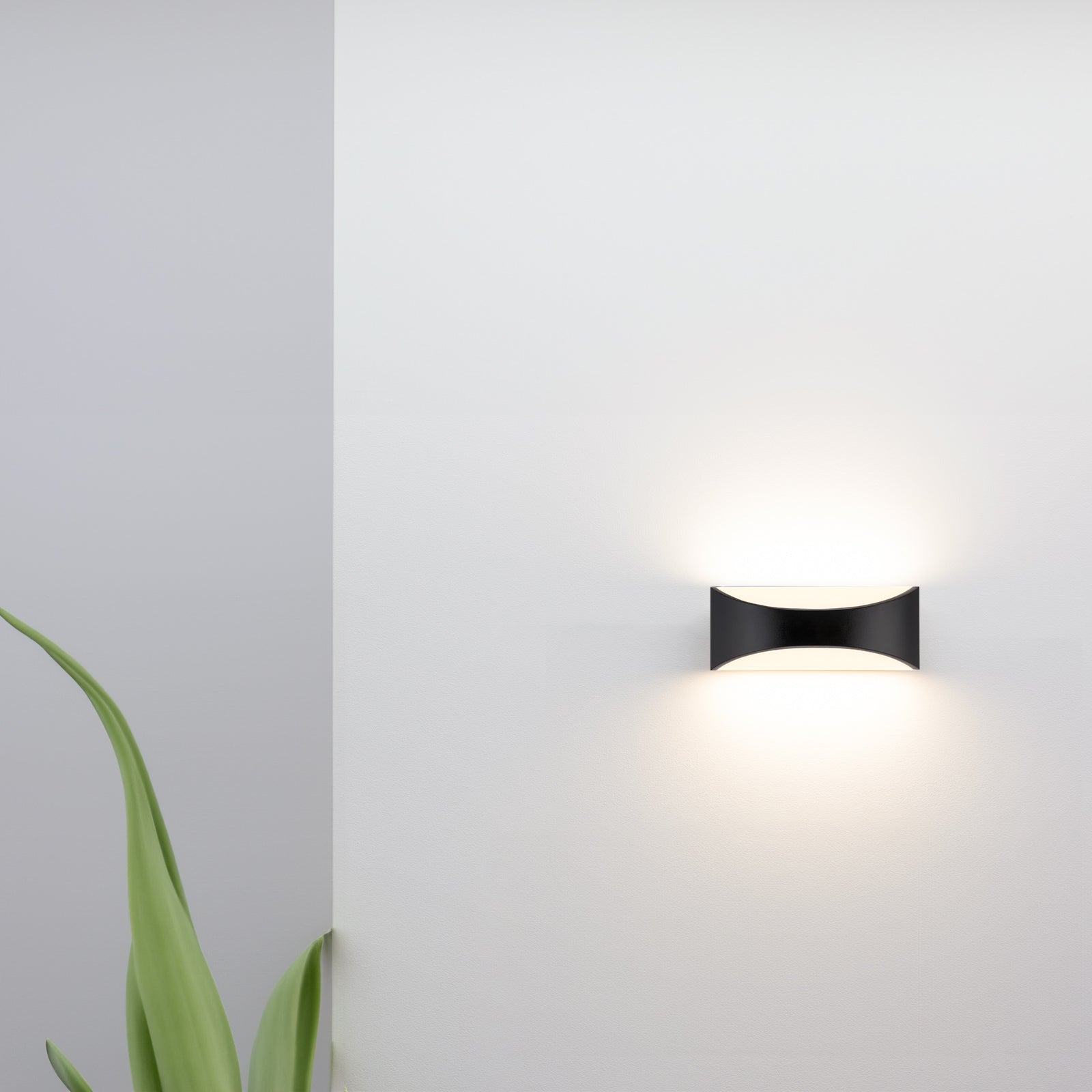 Arlec Marina CCT LED Exterior Wall Light Black - exterior wall light, energy efficient LED, CCT selectable light