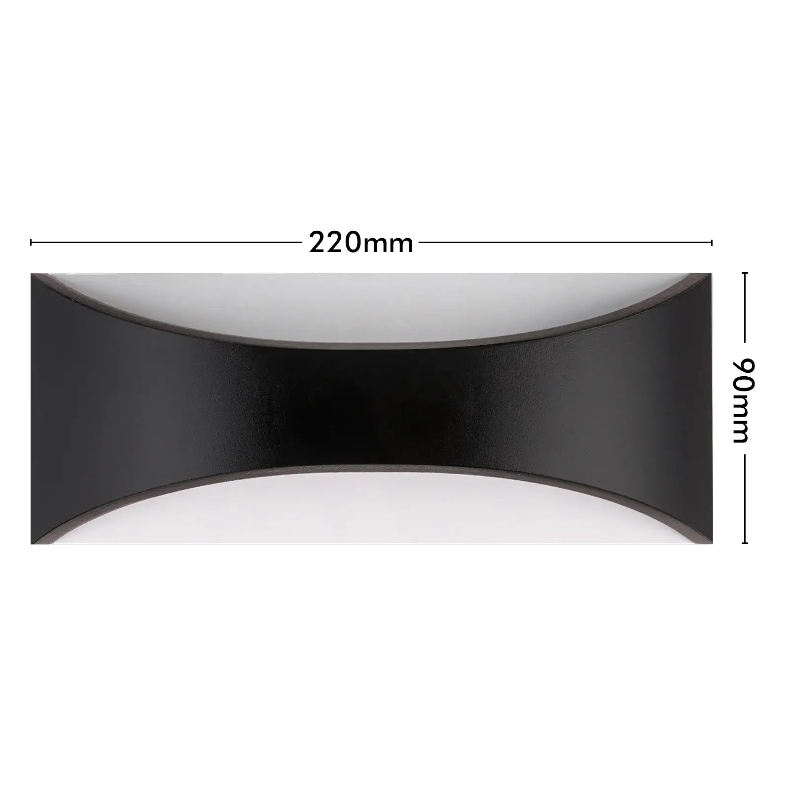 Arlec Marina CCT LED Exterior Wall Light Black - exterior wall light, energy efficient LED, CCT selectable light