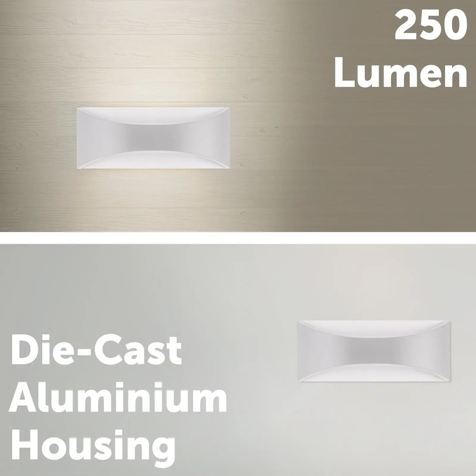 Arlec Marina CCT LED Exterior Wall Light White - exterior wall light, energy efficient LED, CCT selectable light