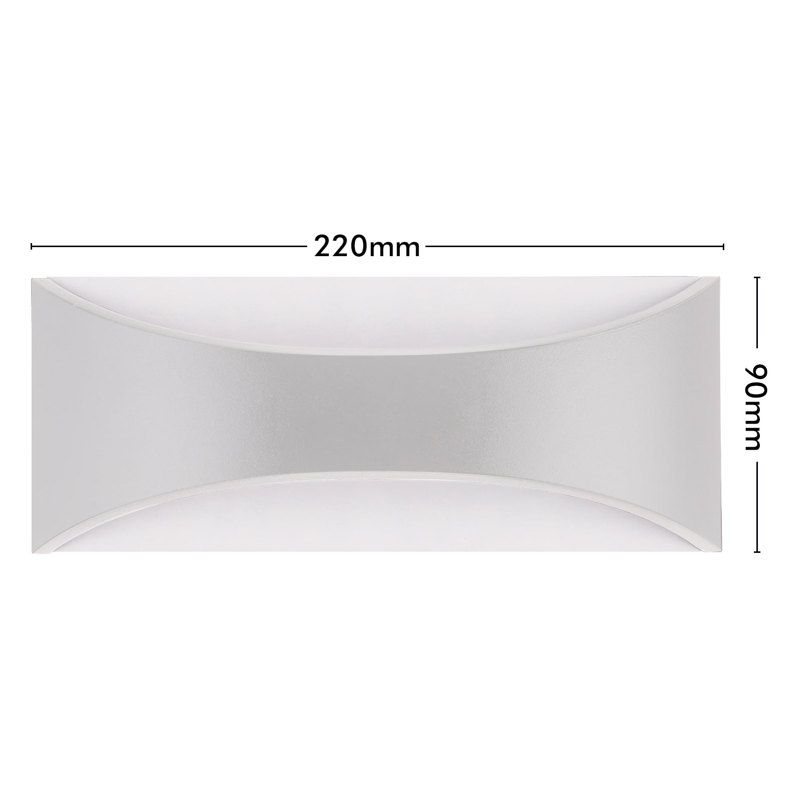 Arlec Marina CCT LED Exterior Wall Light White - exterior wall light, energy efficient LED, CCT selectable light