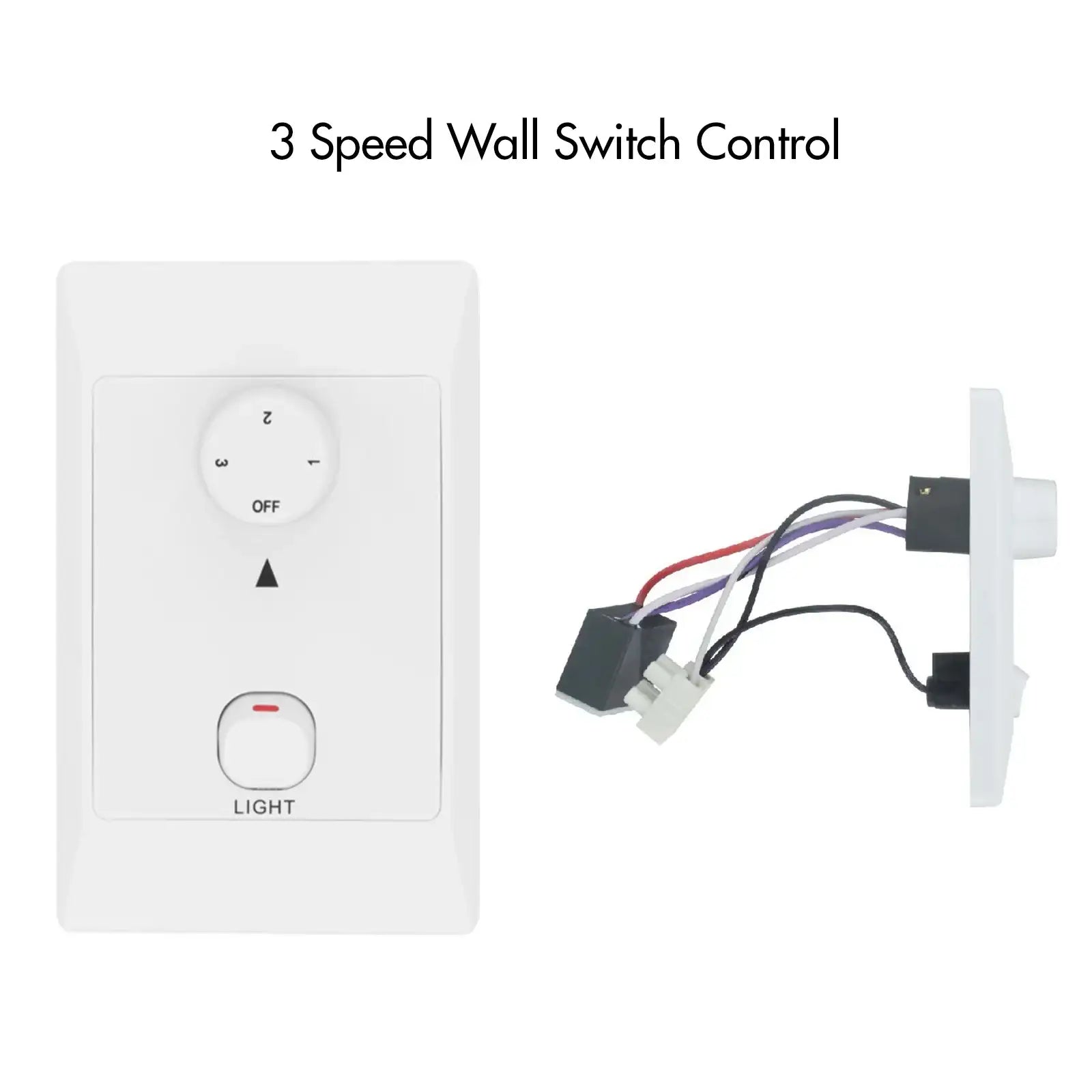 arlec 76cm maxy ceiling fan – compact 5 blade ceiling fan with light; tri-colour led black fan; energy-saving home fan