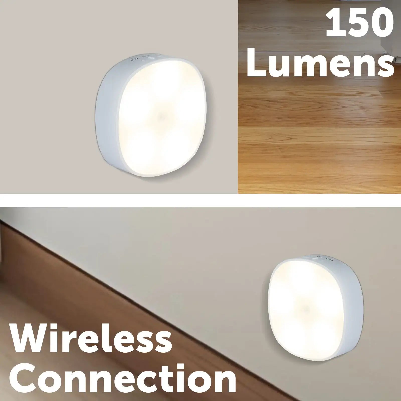 Arlec motion-activated LED nightlight, battery powered magnetic-mount soft light