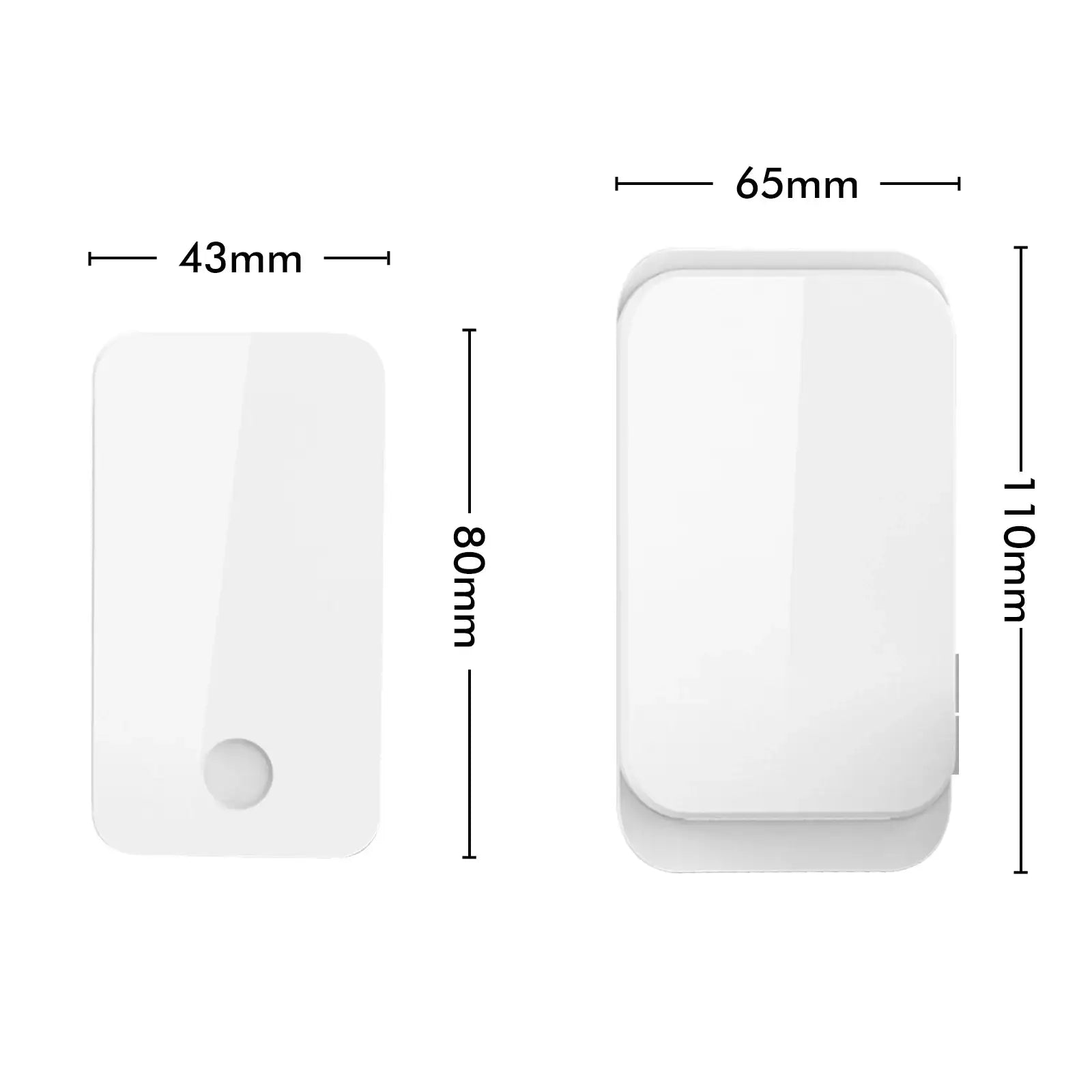 Arlec Plug-in Door Chime With 100m Wireless Kinetic Push Button - White – wireless door chime, plug-in doorbell, kinetic push button chime