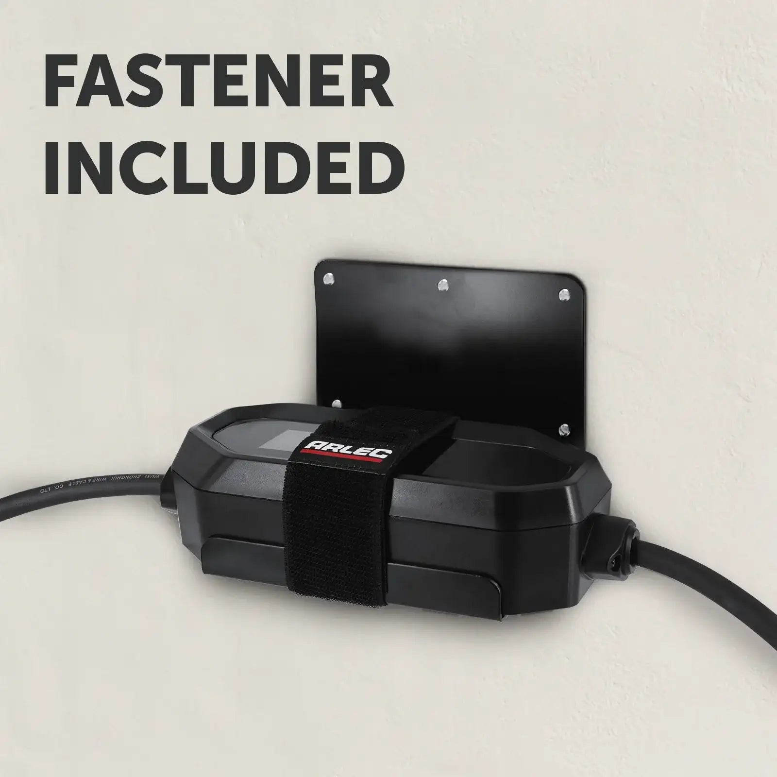 Arlec EV Charger Wall Mount Bracket for cable management, secure wall-mounted EV accessory for charging cable support