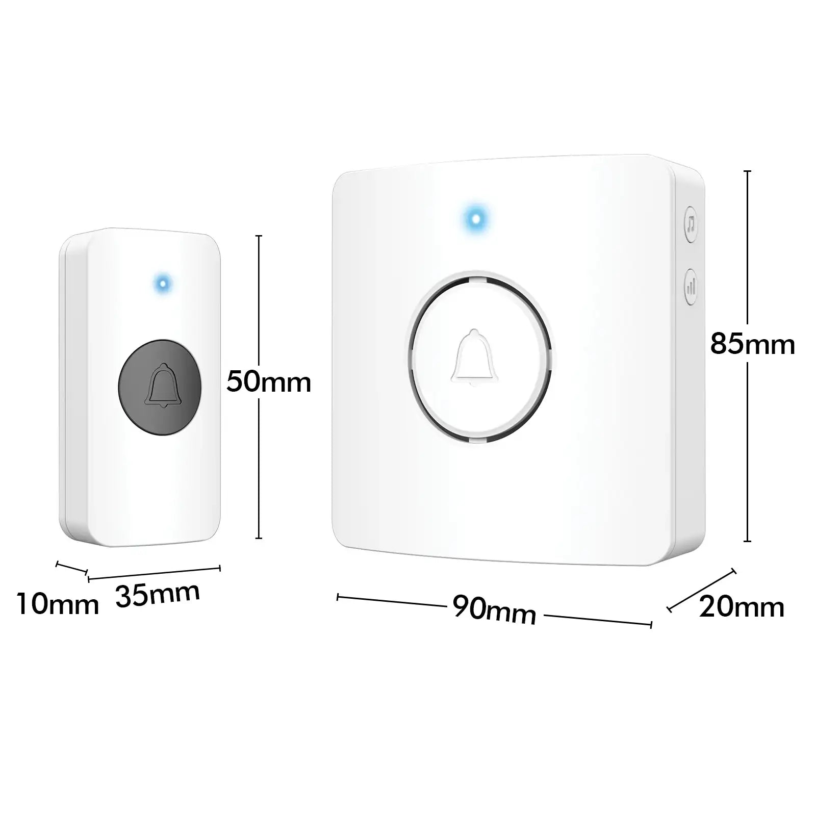 Arlec Premium 38 Sound Battery Powered Wireless Door Chime – wireless door chime, smart doorbell chime, battery powered doorbell