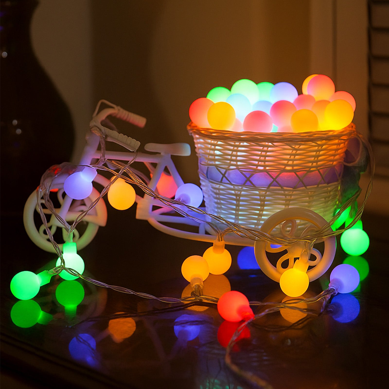 Arlec 160 LED RGB smart ball lights – Wi-Fi app-controlled decorative string lighting