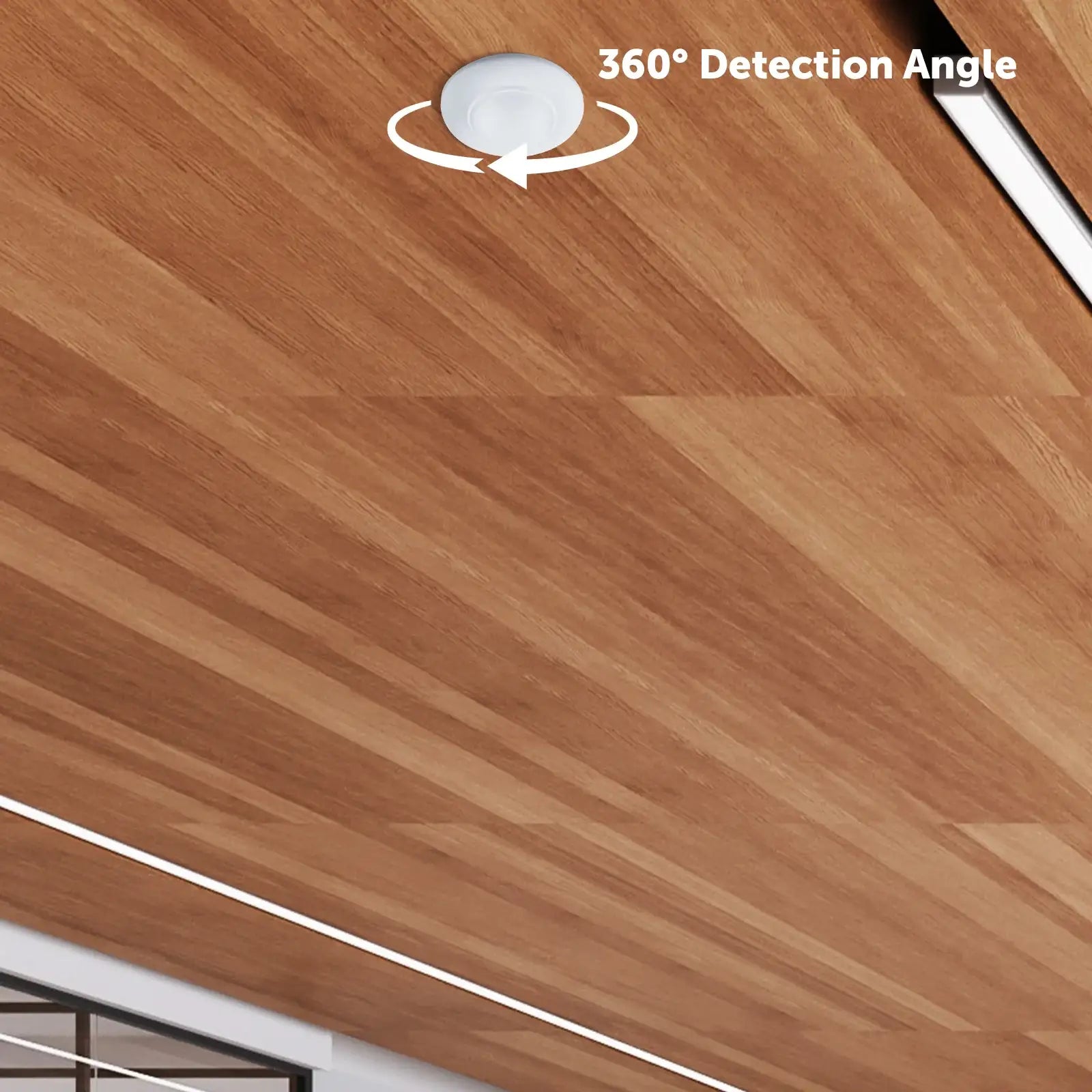 Arlec recessed motion sensor – 360° detection security sensor with adjustable timer, IP20 rating and manual override