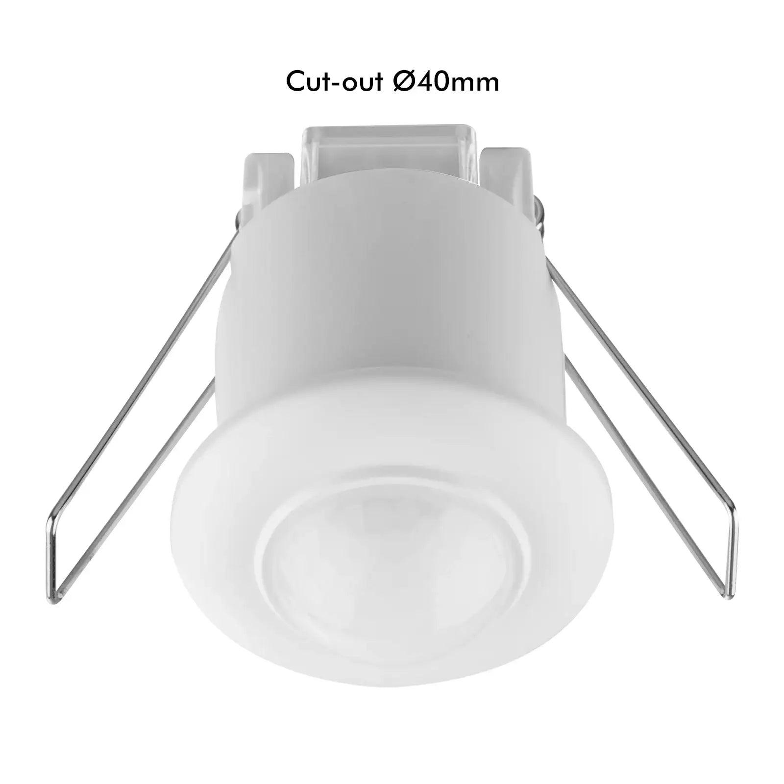 Arlec recessed motion sensor – 360° detection security sensor with adjustable timer, IP20 rating and manual override