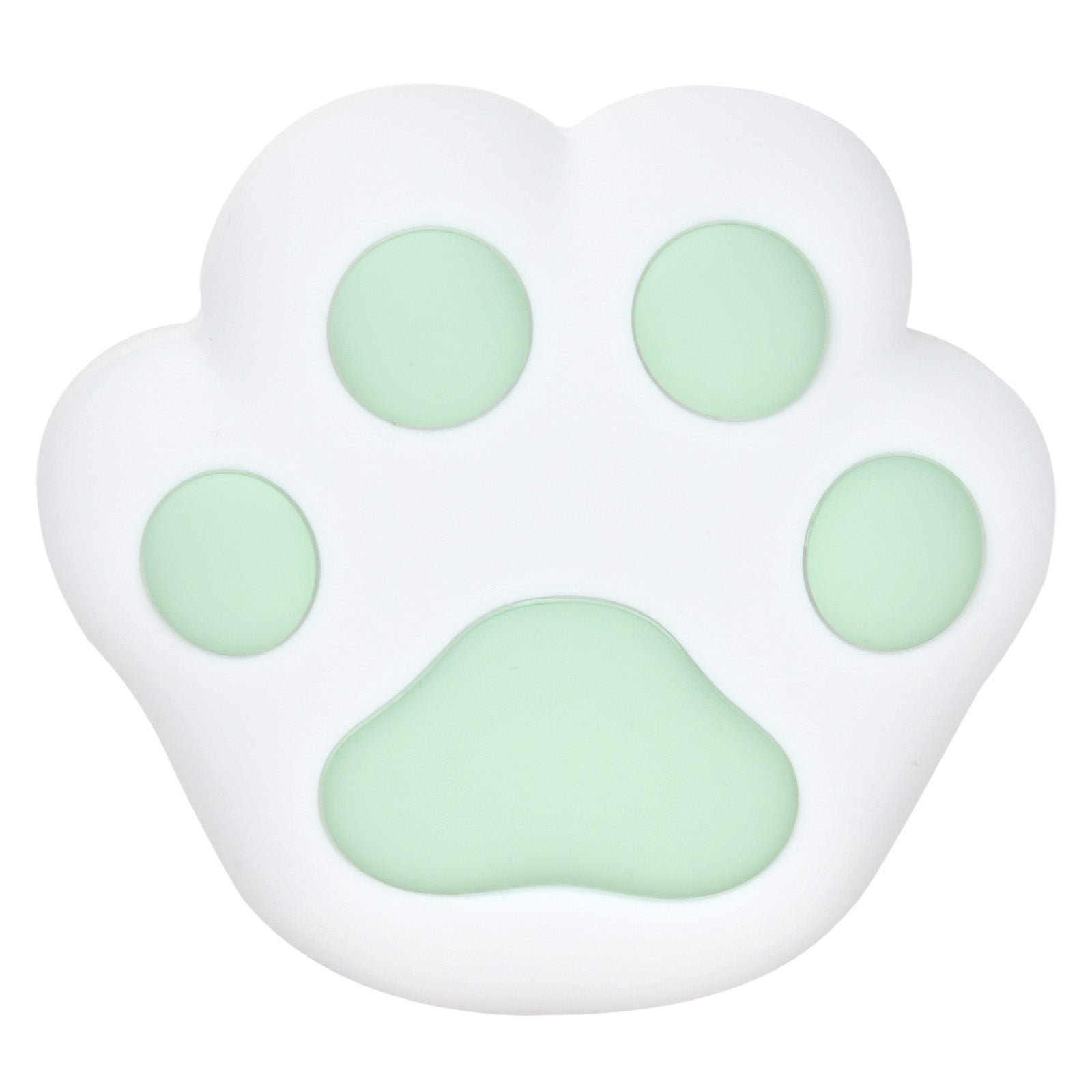 Arlec mint green cat paw LED night light with rechargeable battery for bedrooms